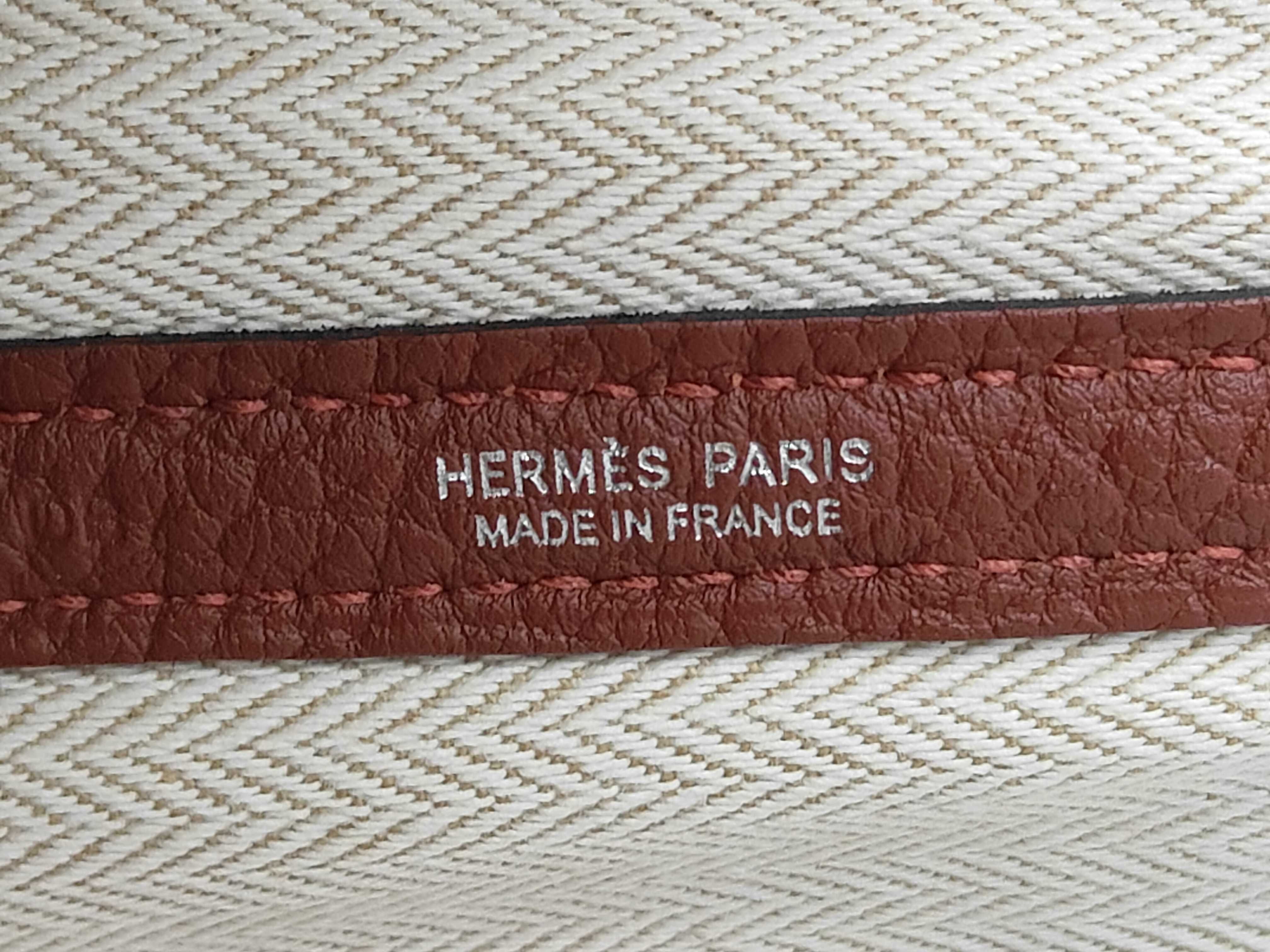 Garden Party PM Rouge H Negonda Silver Hardware K Stamp Handbag — view 9