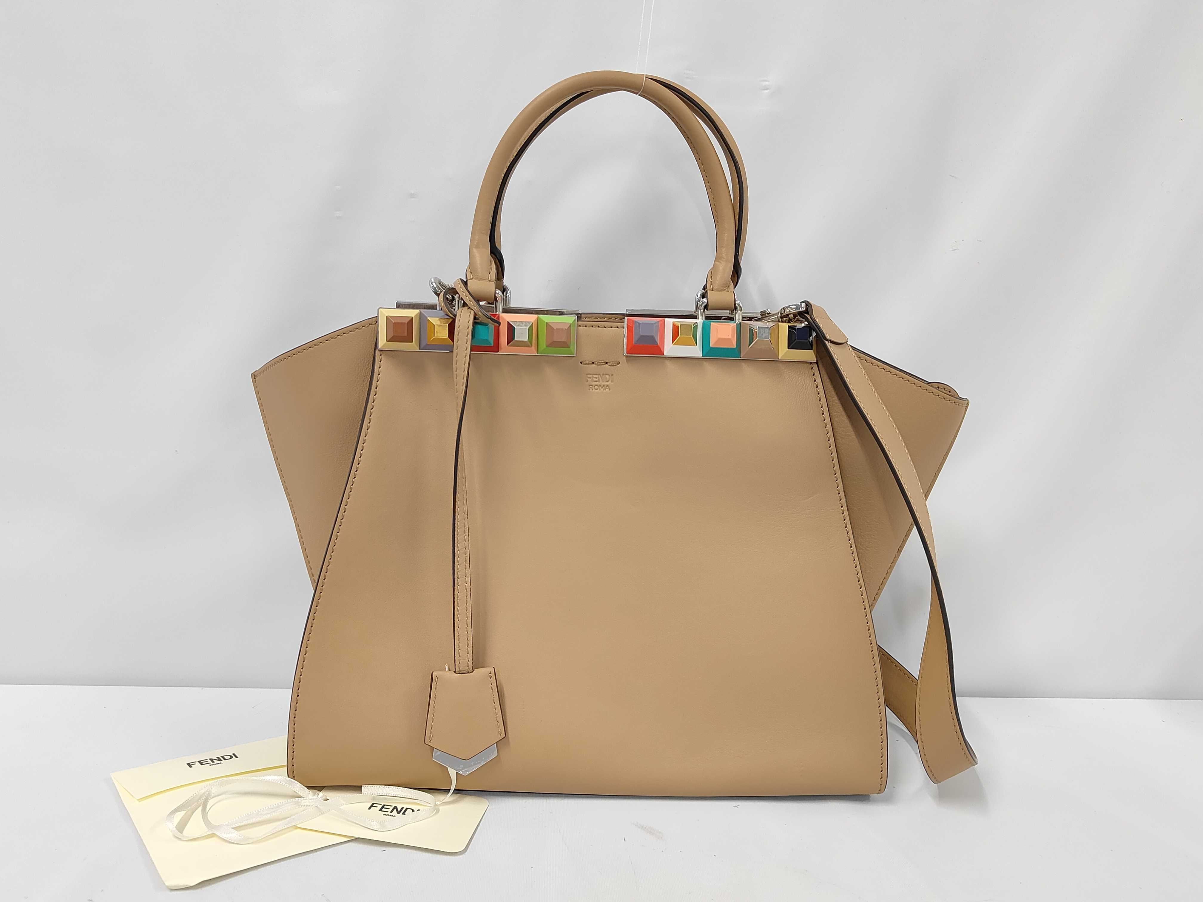 Troisages Beige Shoulder Bag