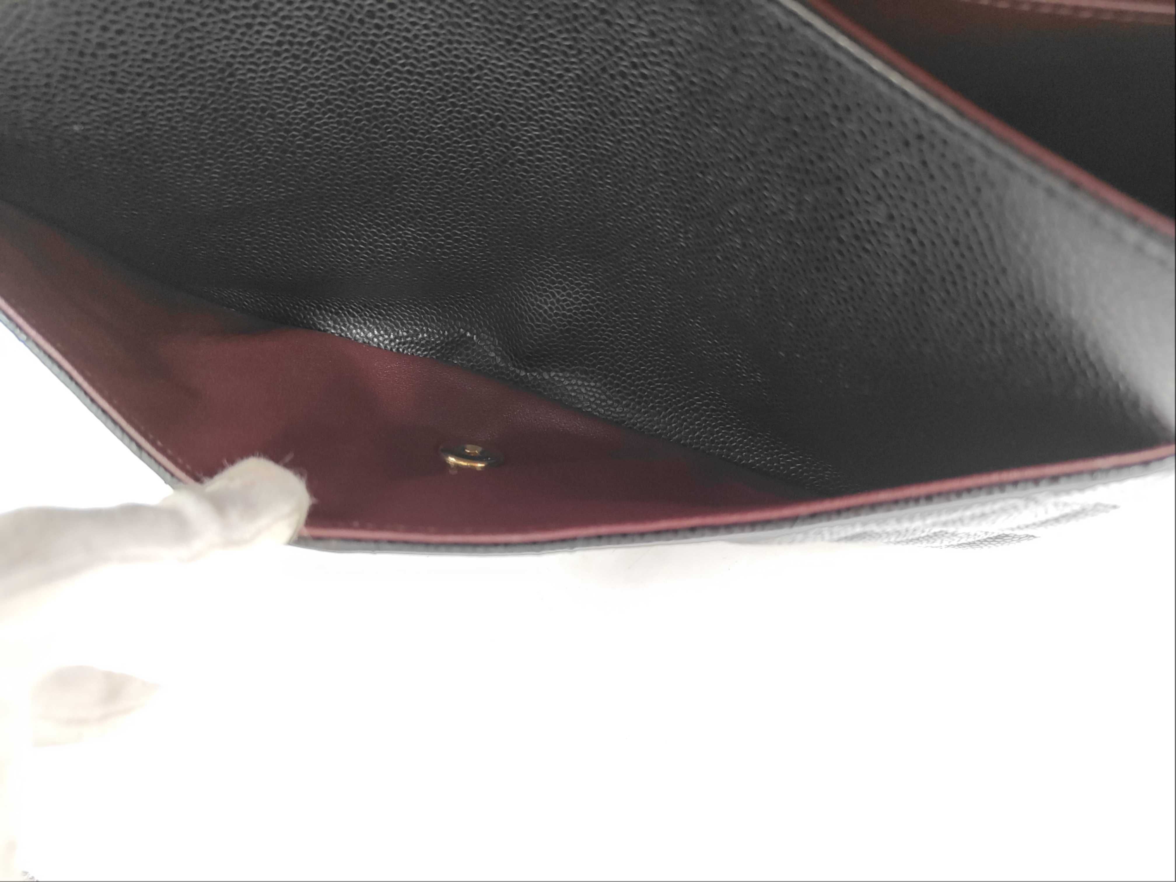 Large Matelassé 30 Caviar Leather Shoulder Bag with Black Hardware — view 14