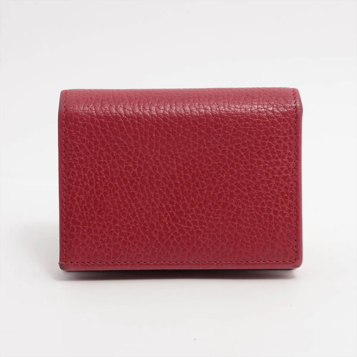 Double G 456126 Leather Compact Wallet Red — view 2