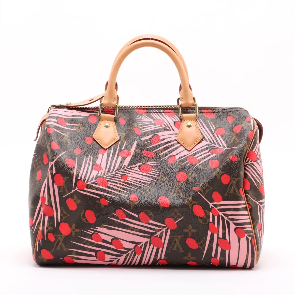 Monogram Jungle Dot Speedy 30 M41983 MB1146 Brown x Pink x Red — view 2