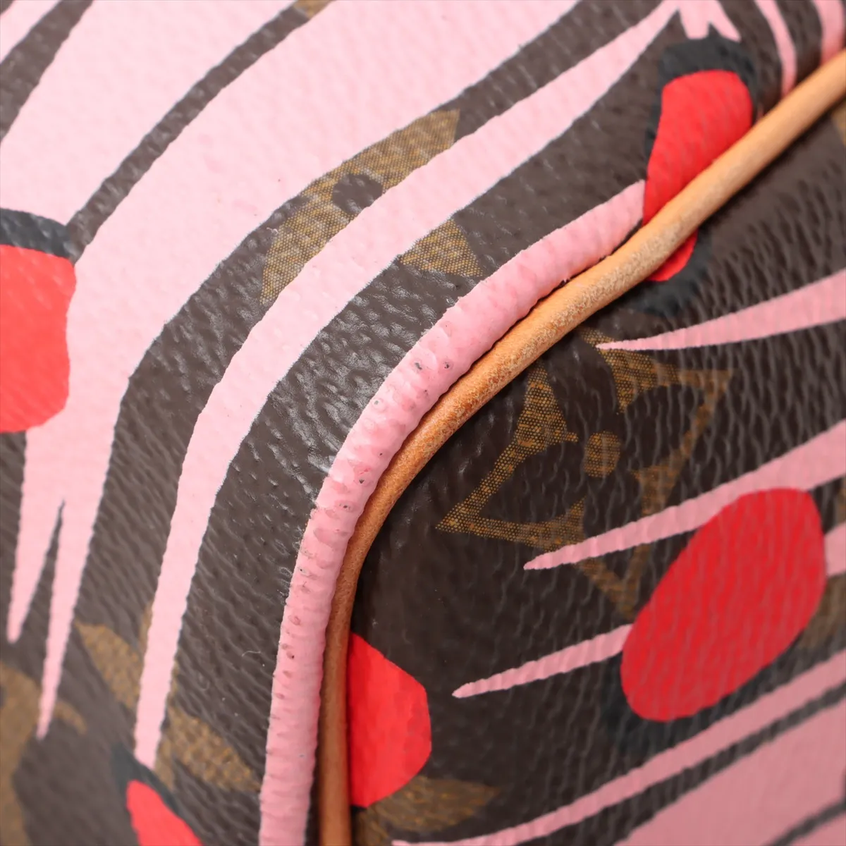 Monogram Jungle Dot Speedy 30 M41983 MB1146 Brown x Pink x Red — view 11