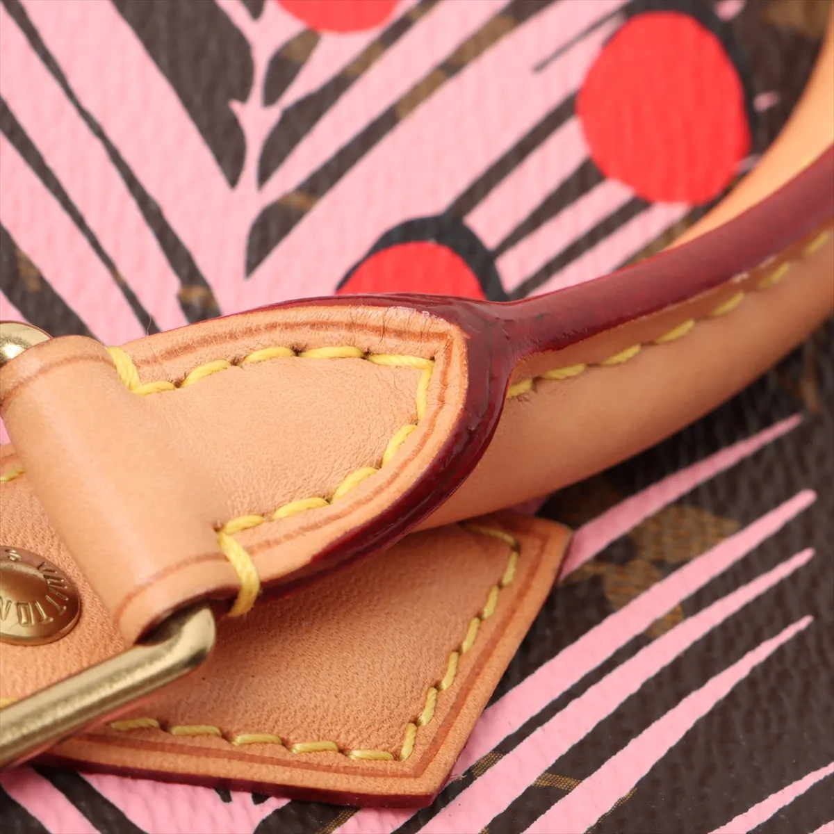 Monogram Jungle Dot Speedy 30 M41983 MB1146 Brown x Pink x Red — view 12