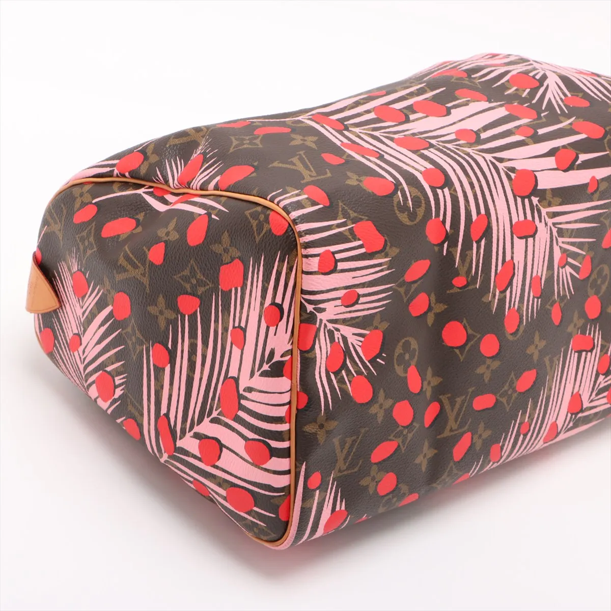 Monogram Jungle Dot Speedy 30 M41983 MB1146 Brown x Pink x Red — view 4