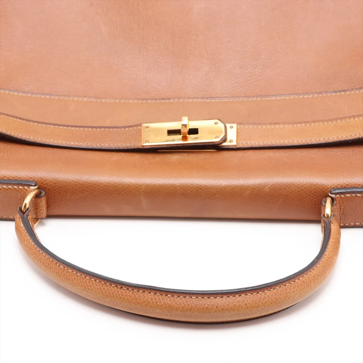 [Individually packaged] Hermes Kelly 32 Retournée Courchevel Beige Gold Hardware G: 1977 — view 5
