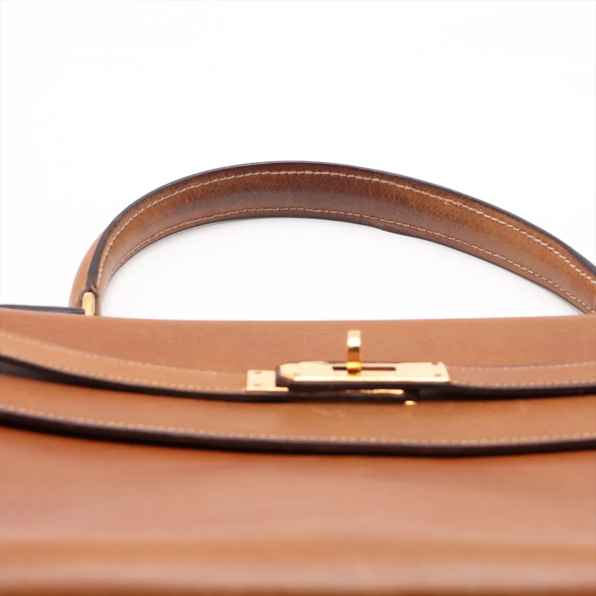 [Individually packaged] Hermes Kelly 32 Retournée Courchevel Beige Gold Hardware G: 1977 — view 6