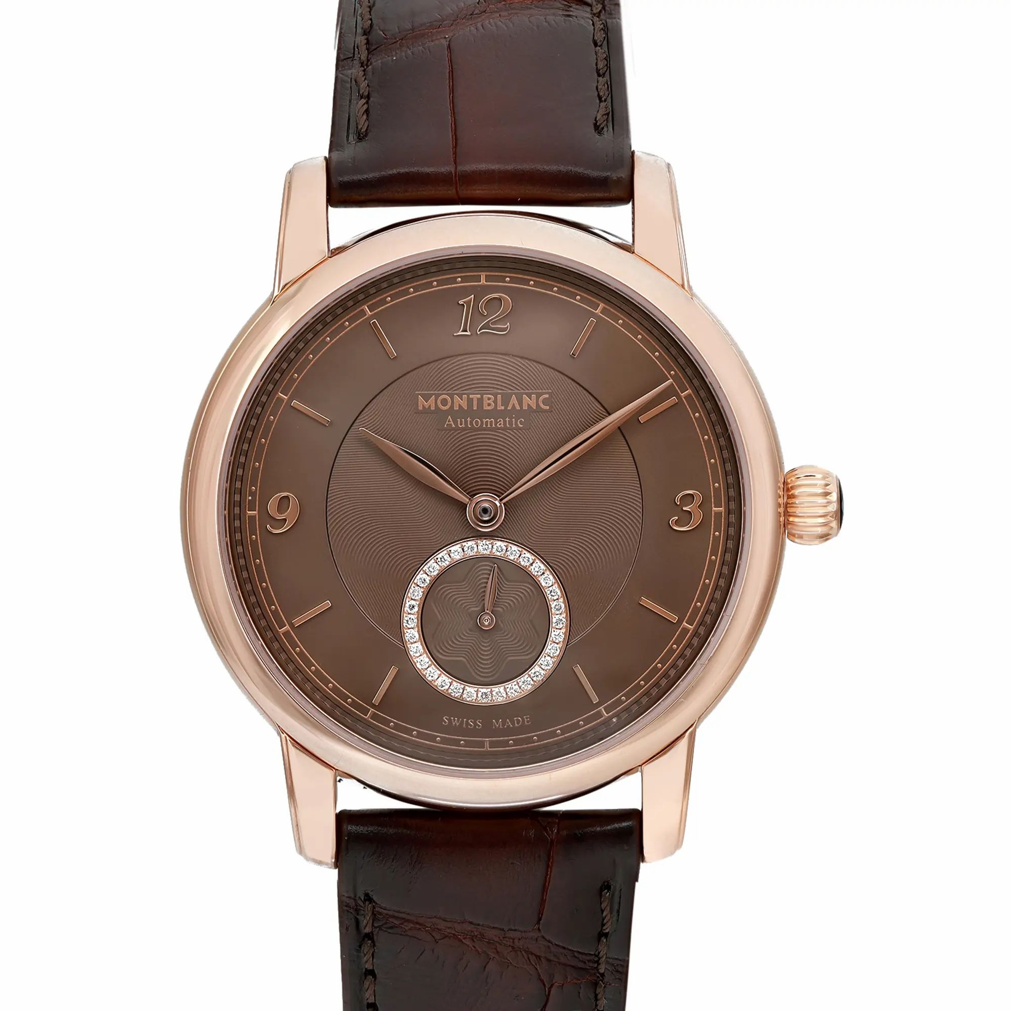 Star Legacy 36mm 18K Rose Gold Brown Diamond Dial Watch MB118519 — view 2