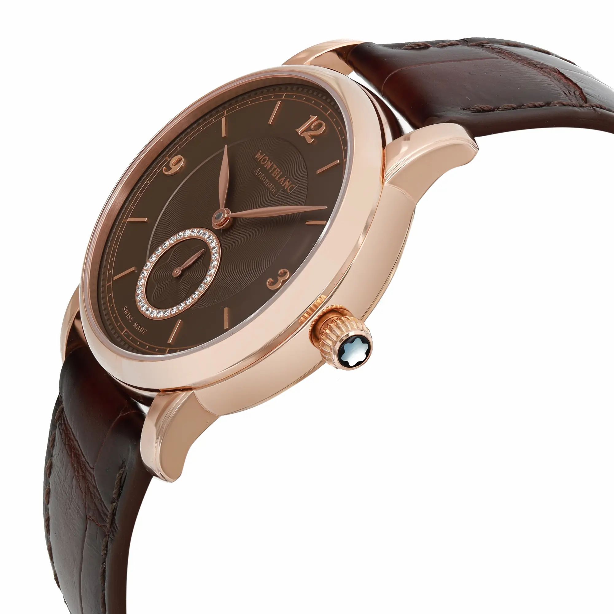 Star Legacy 36mm 18K Rose Gold Brown Diamond Dial Watch MB118519 — view 3