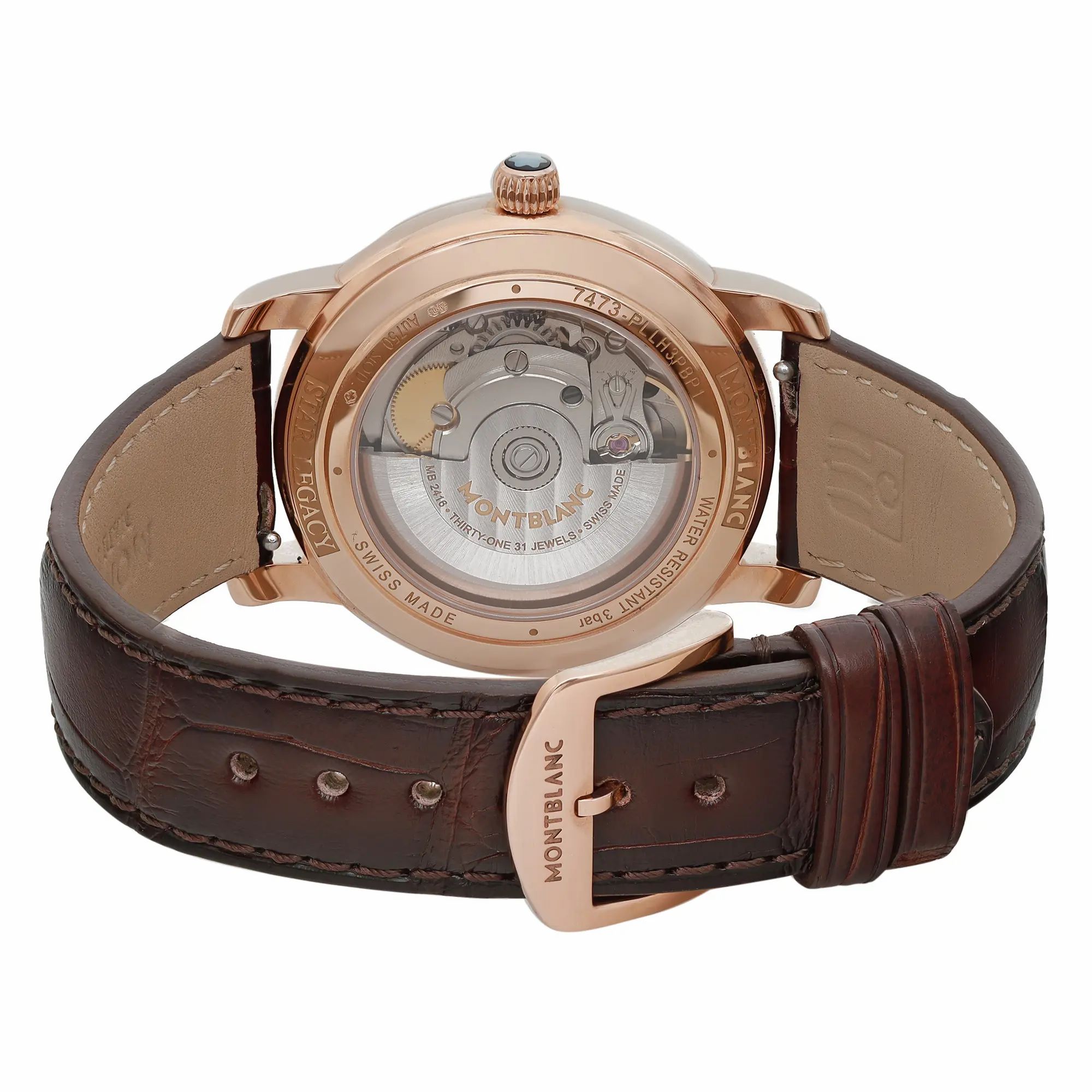Star Legacy 36mm 18K Rose Gold Brown Diamond Dial Watch MB118519 — view 5
