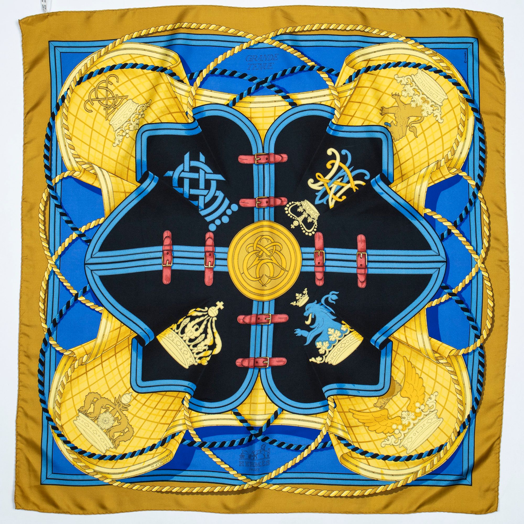 Herms Scarf Grande Tenue 90 100% Twill Silk — view 2