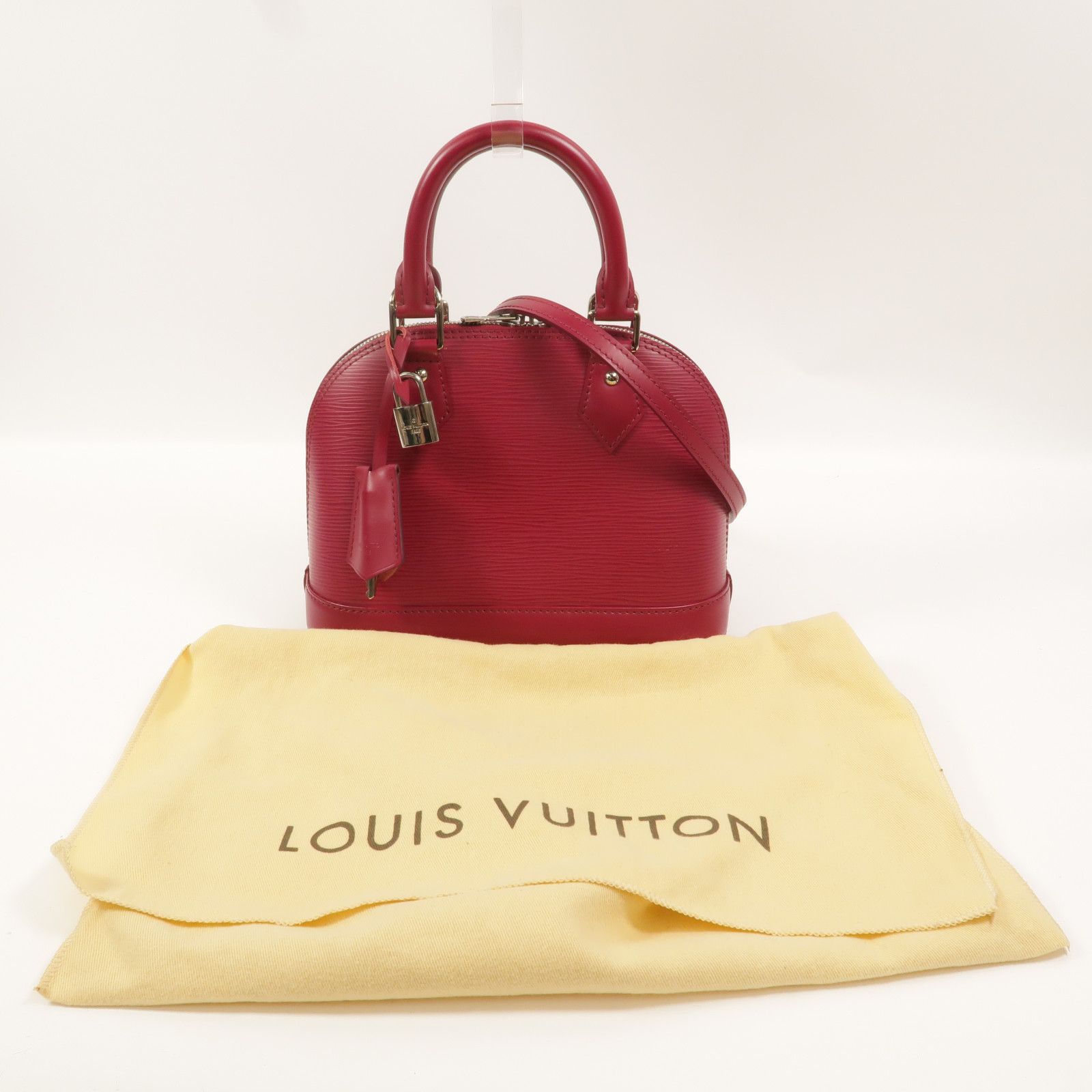 Epi Alma Bb Hand-ground Shoulder Bag Red 2way Shoulder Bag M 40851 — view 11