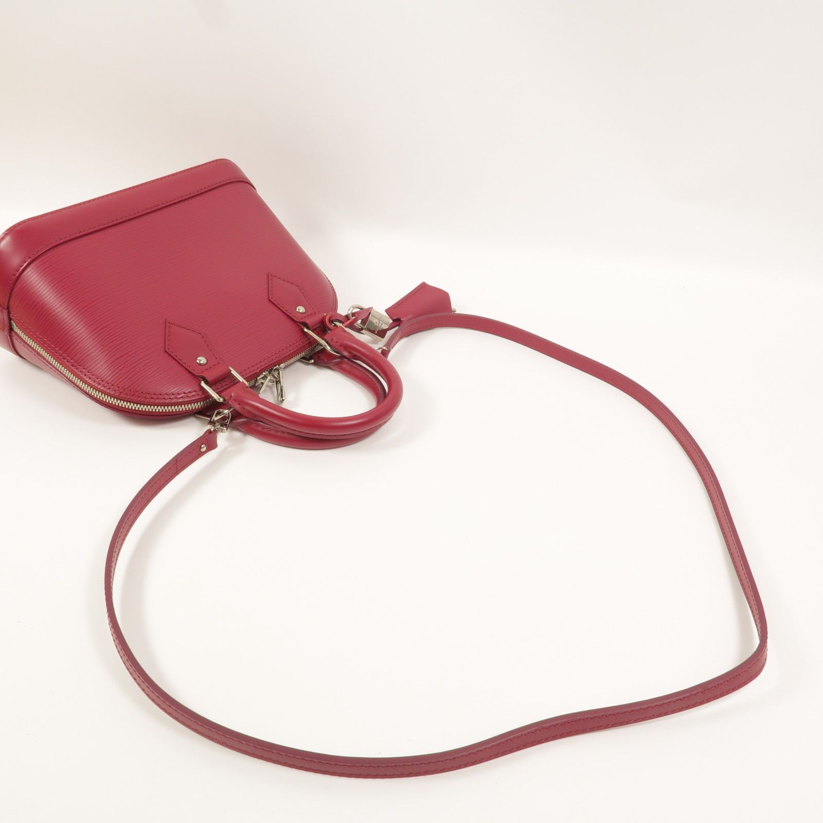 Epi Alma Bb Hand-ground Shoulder Bag Red 2way Shoulder Bag M 40851 — view 8
