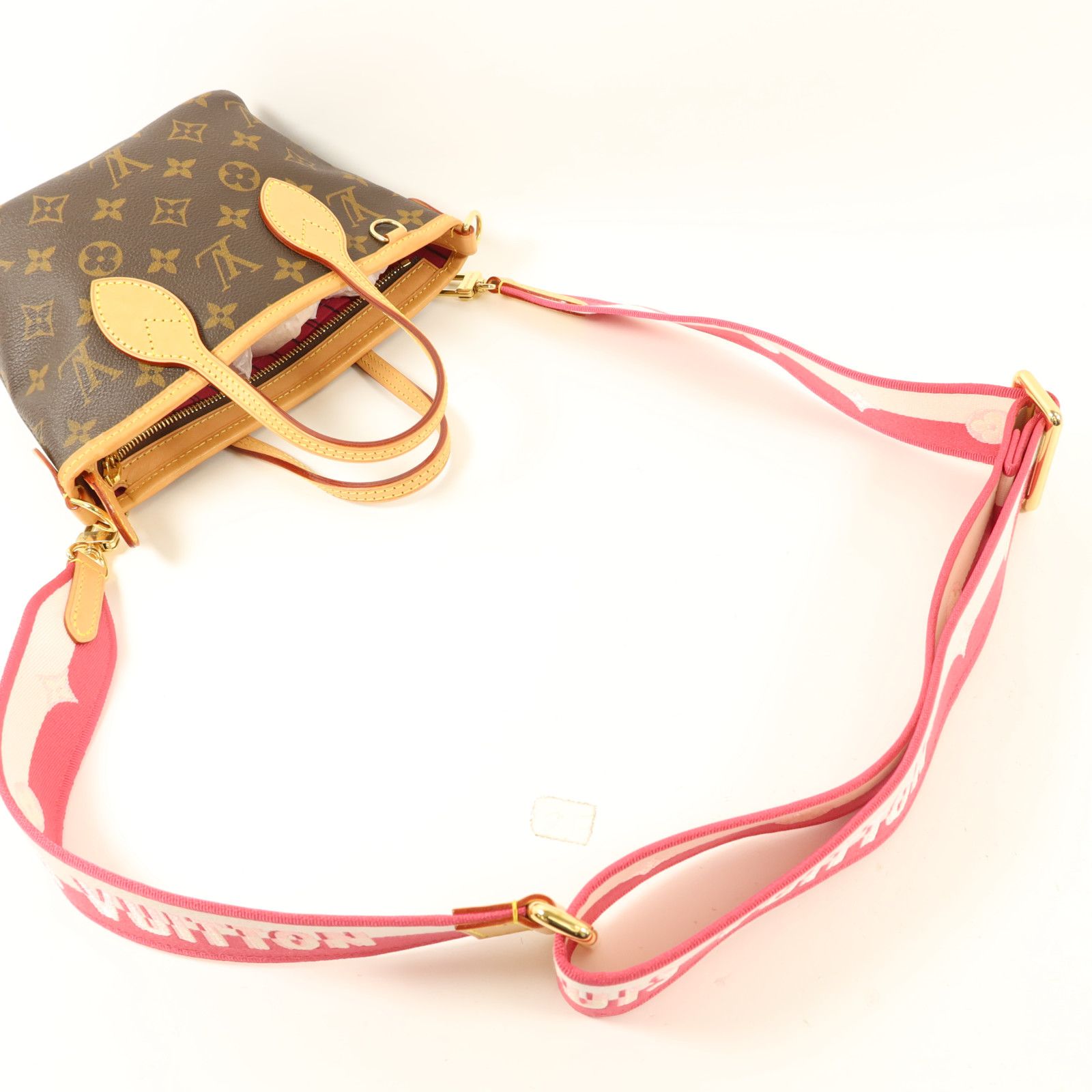 Monogram Neverfull Bb Handmade Shoulder Bag Brown/rose Peony 2way Shoulder Bag M 46786 — view 8