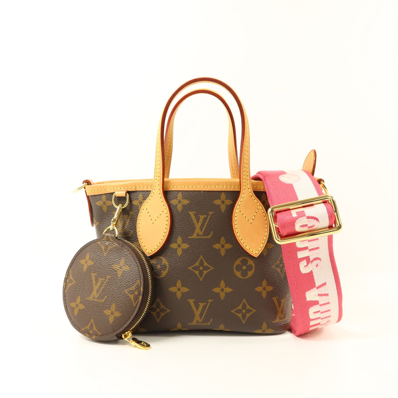 Monogram Neverfull Bb Handmade Shoulder Bag Brown/rose Peony 2way Shoulder Bag M 46786 — view 10