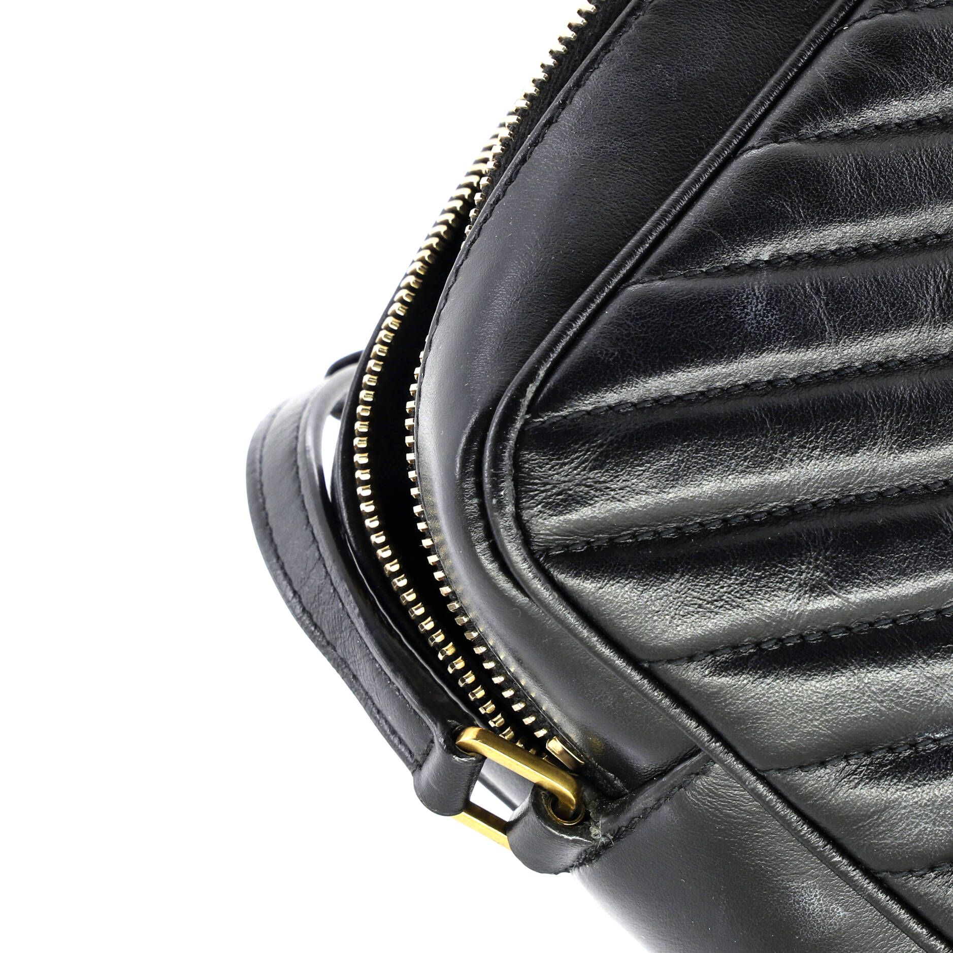 Lou Camera Bag Matelasse Chevron Leather Small — view 6