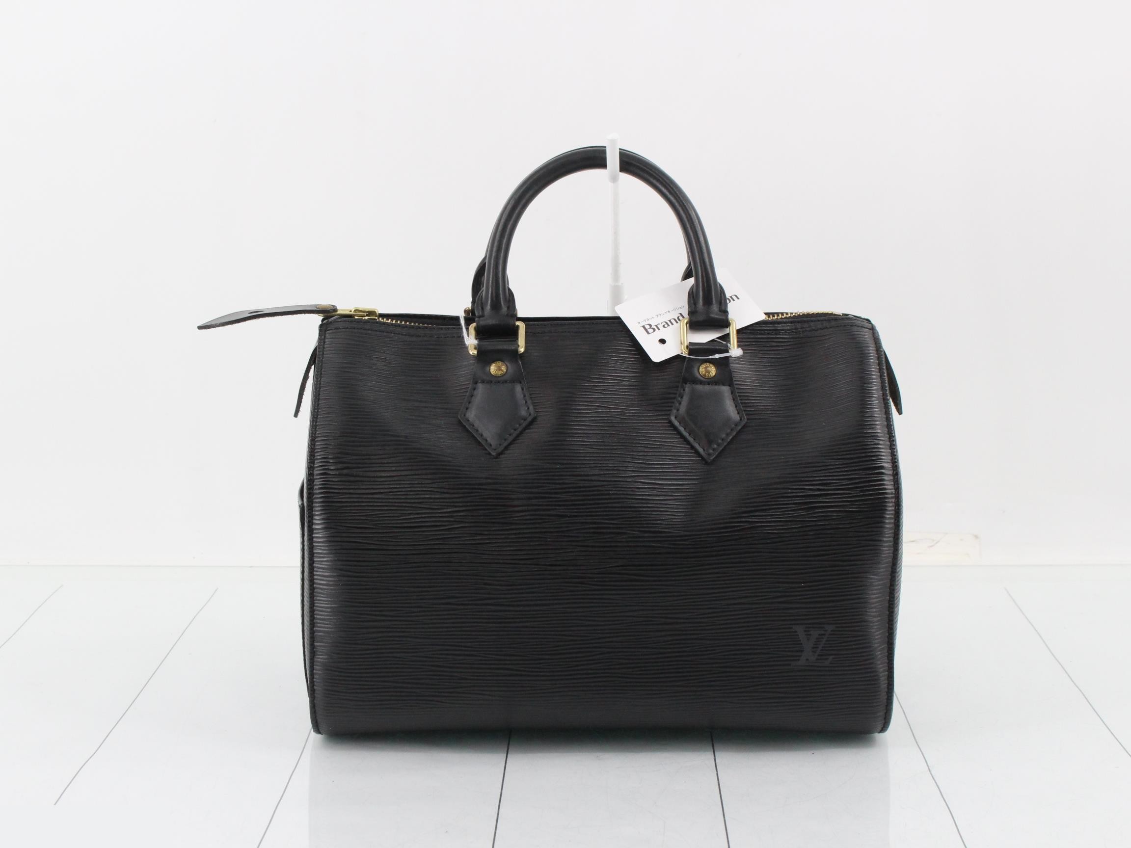 Epi Speedy 25 Noir Handbag — view 2