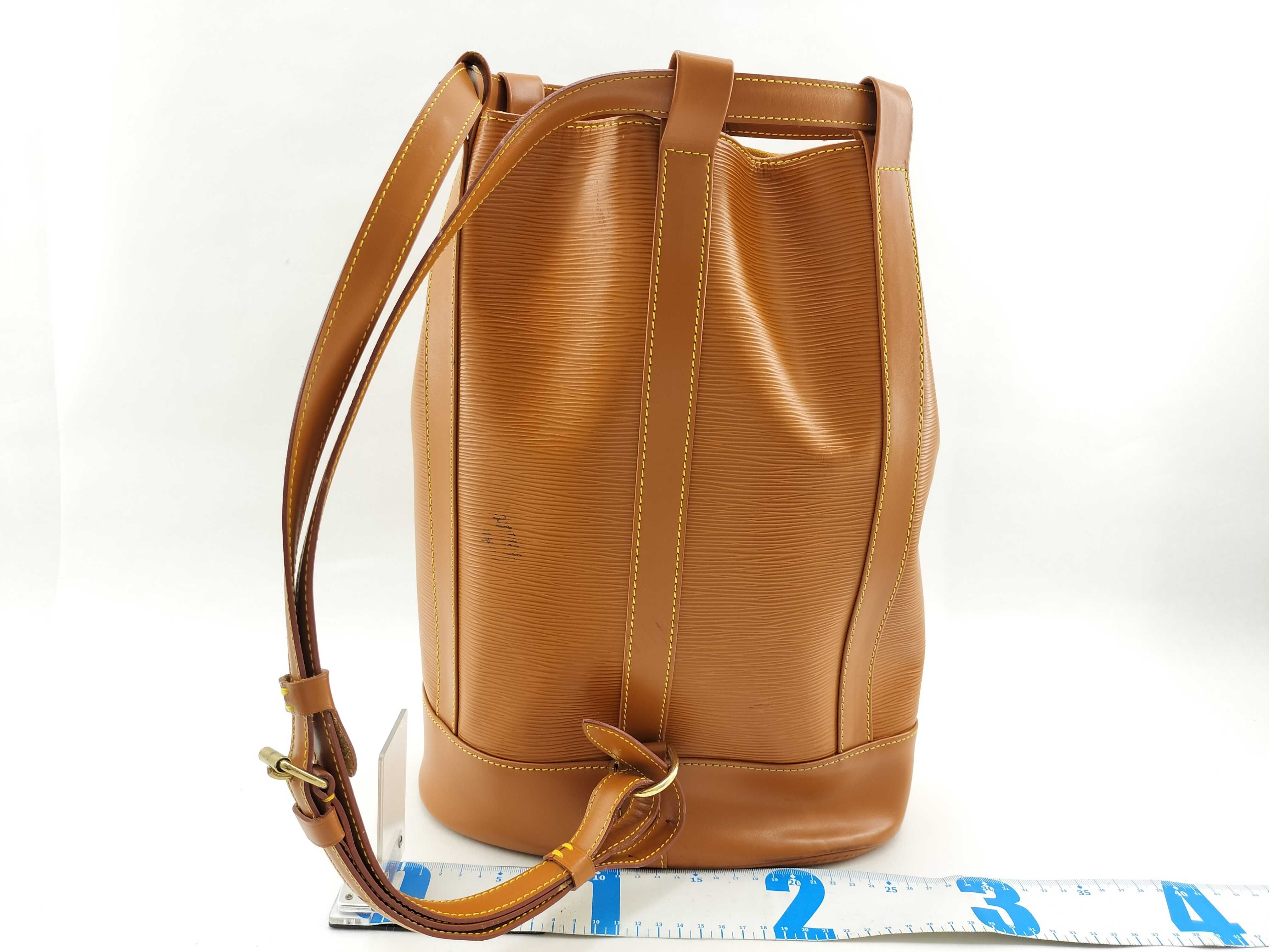 Epi Randonee Brown Shoulder Bag — view 2