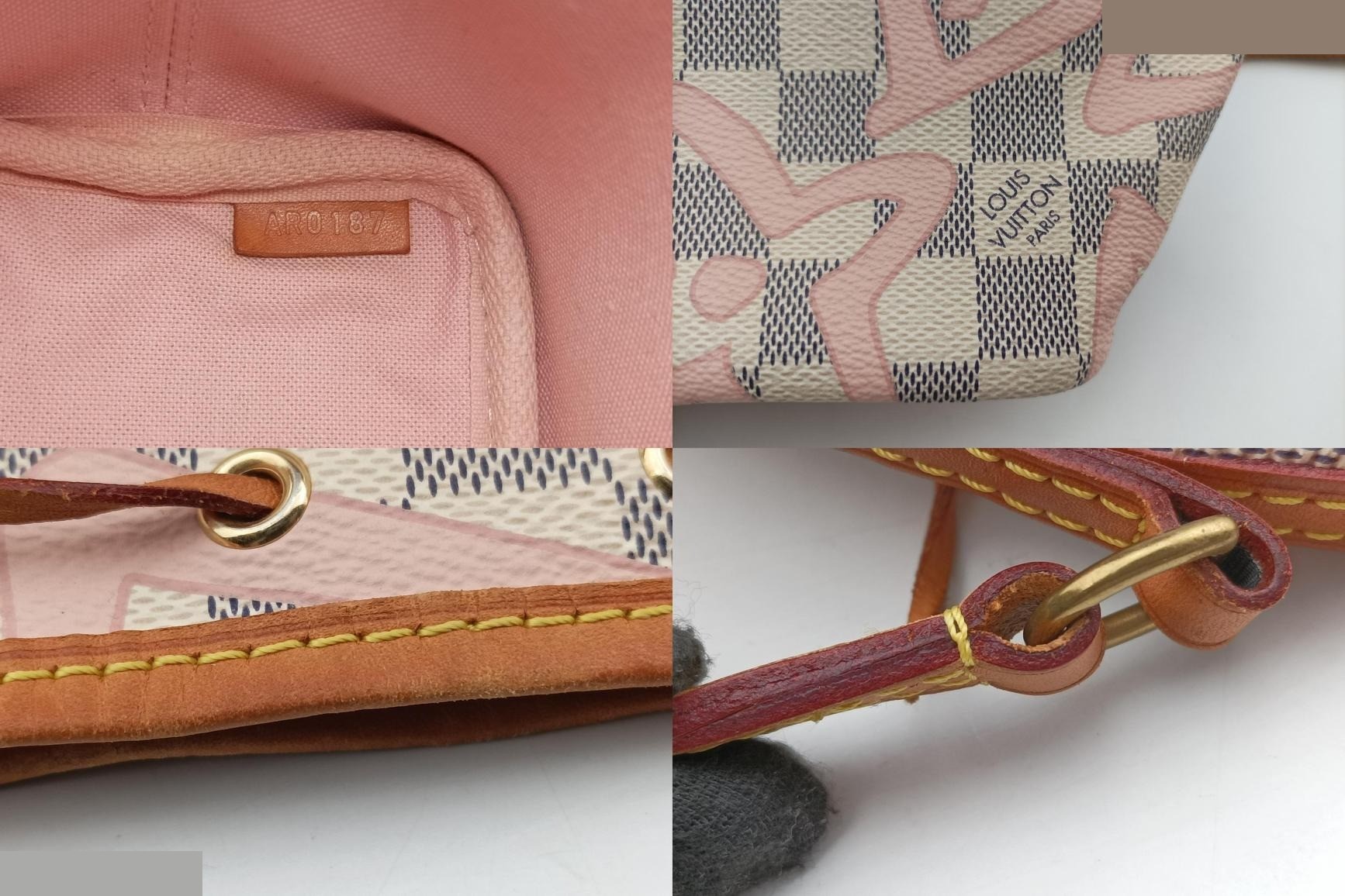 Tahitian Nano Noe Damier Canvas Azur — view 8