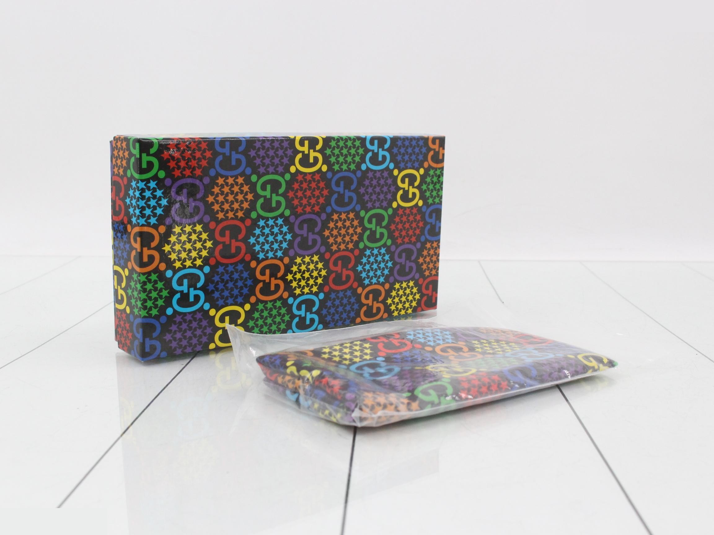 GG Psychedelic Long Wallet, Black, Multi — view 5