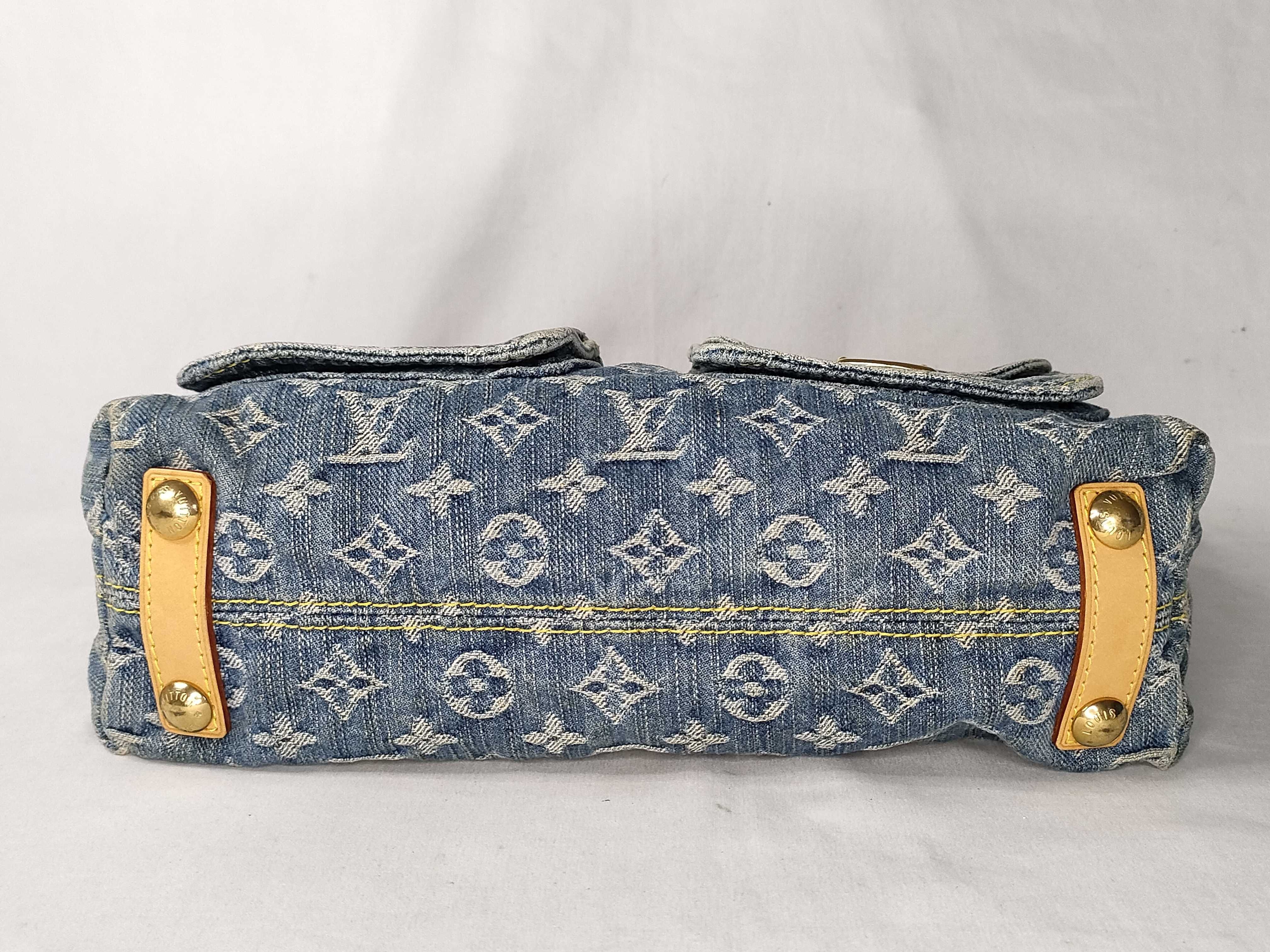 Monogram Denim LOUIS Baggy PM M95049 A30038 Shoulder Bag — view 7
