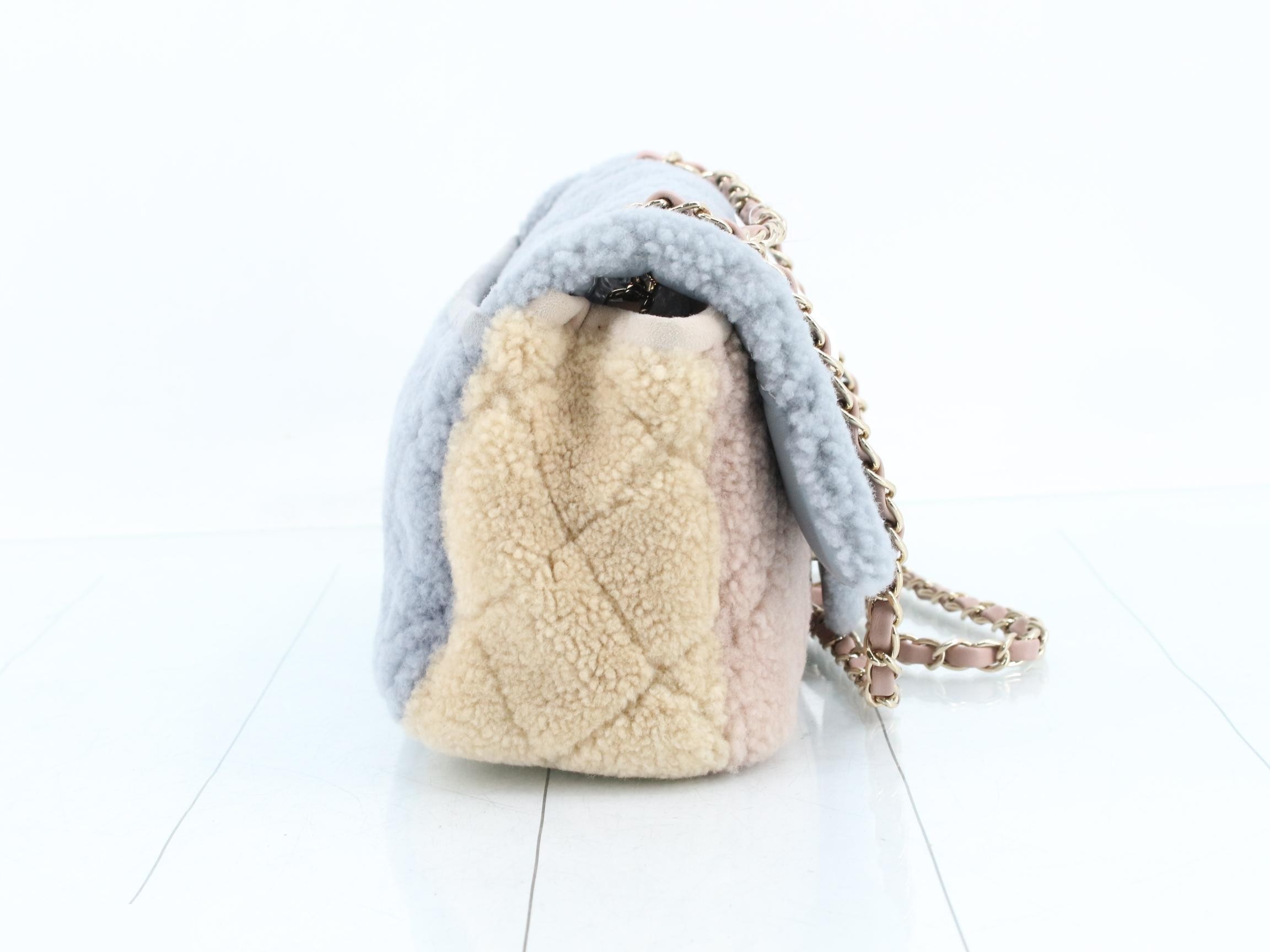 Matelassé Coco Mark Double Chain Shoulder Bag, Multicolor — view 4