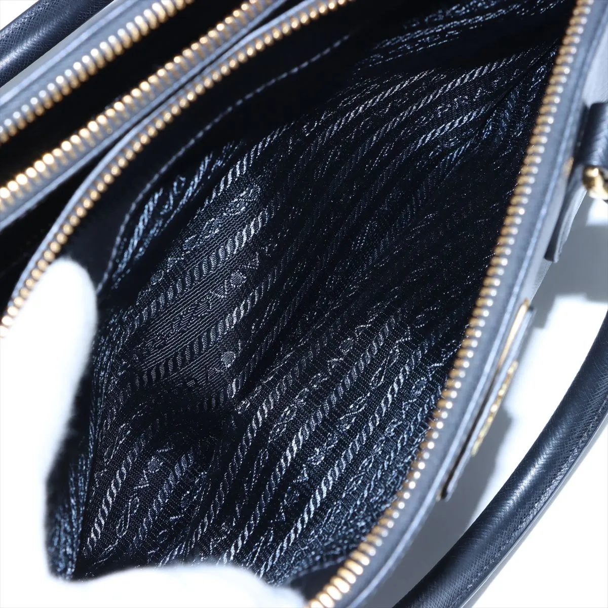 Saffiano Galleria Leather Handbag Black — view 11