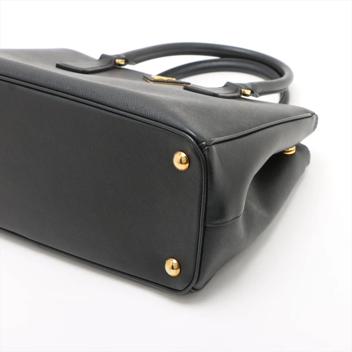 Saffiano Galleria Leather Handbag Black — view 3