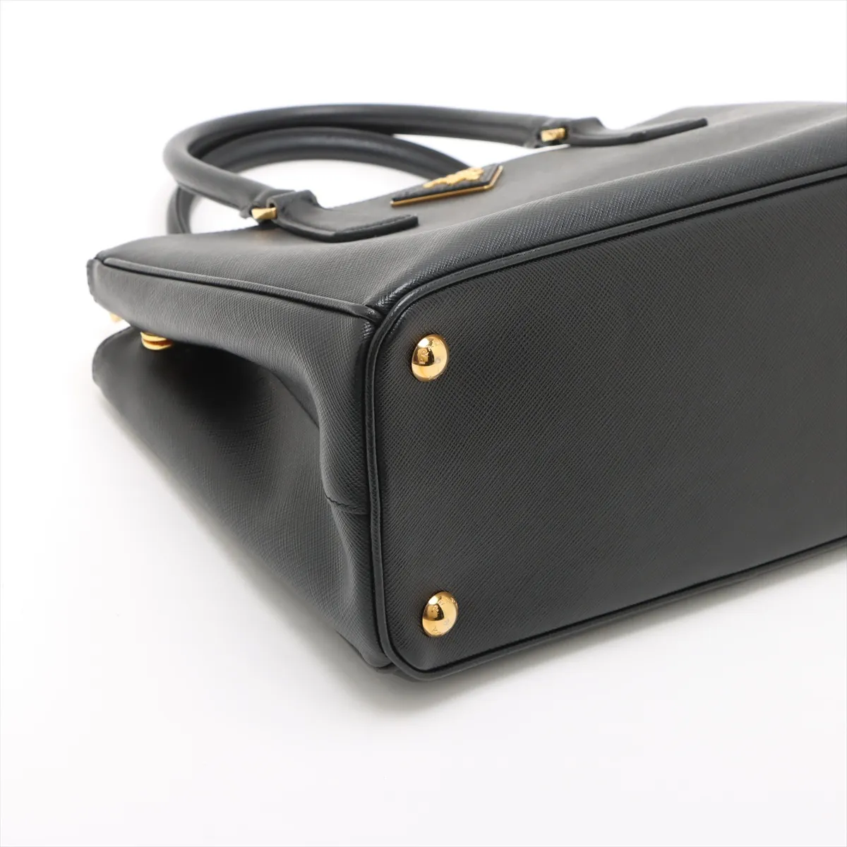 Saffiano Galleria Leather Handbag Black — view 4