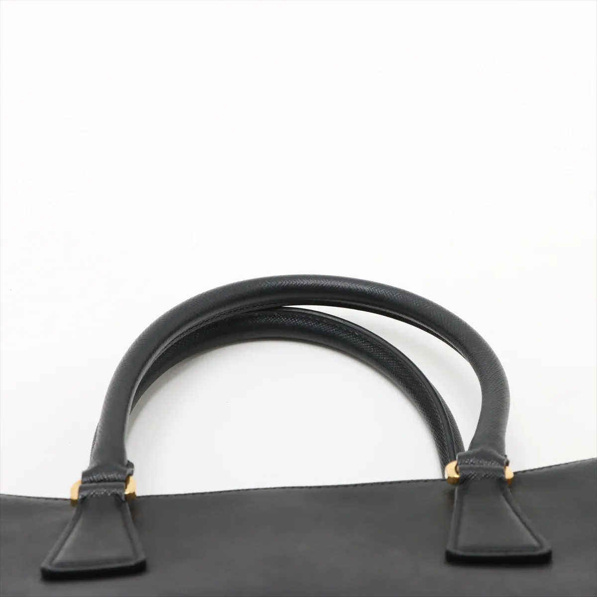 Saffiano Galleria Leather Handbag Black — view 6