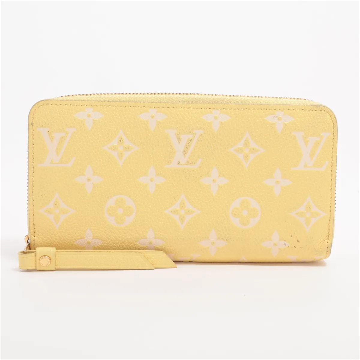 Monogram Empreinte Zippy Wallet M81427 Yellow Round Zip Wallet (RFID detected)