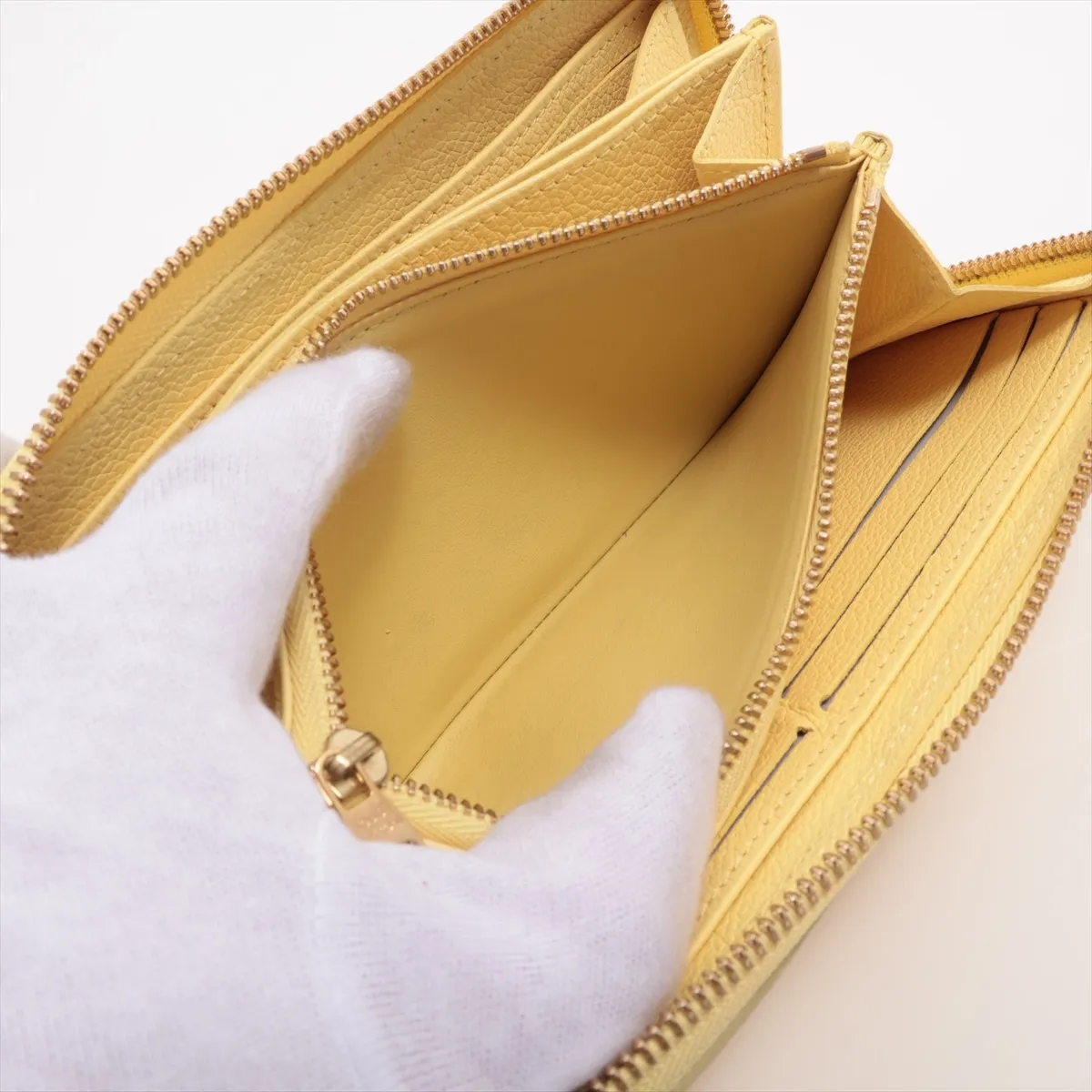 Monogram Empreinte Zippy Wallet M81427 Yellow Round Zip Wallet (RFID detected) — view 10