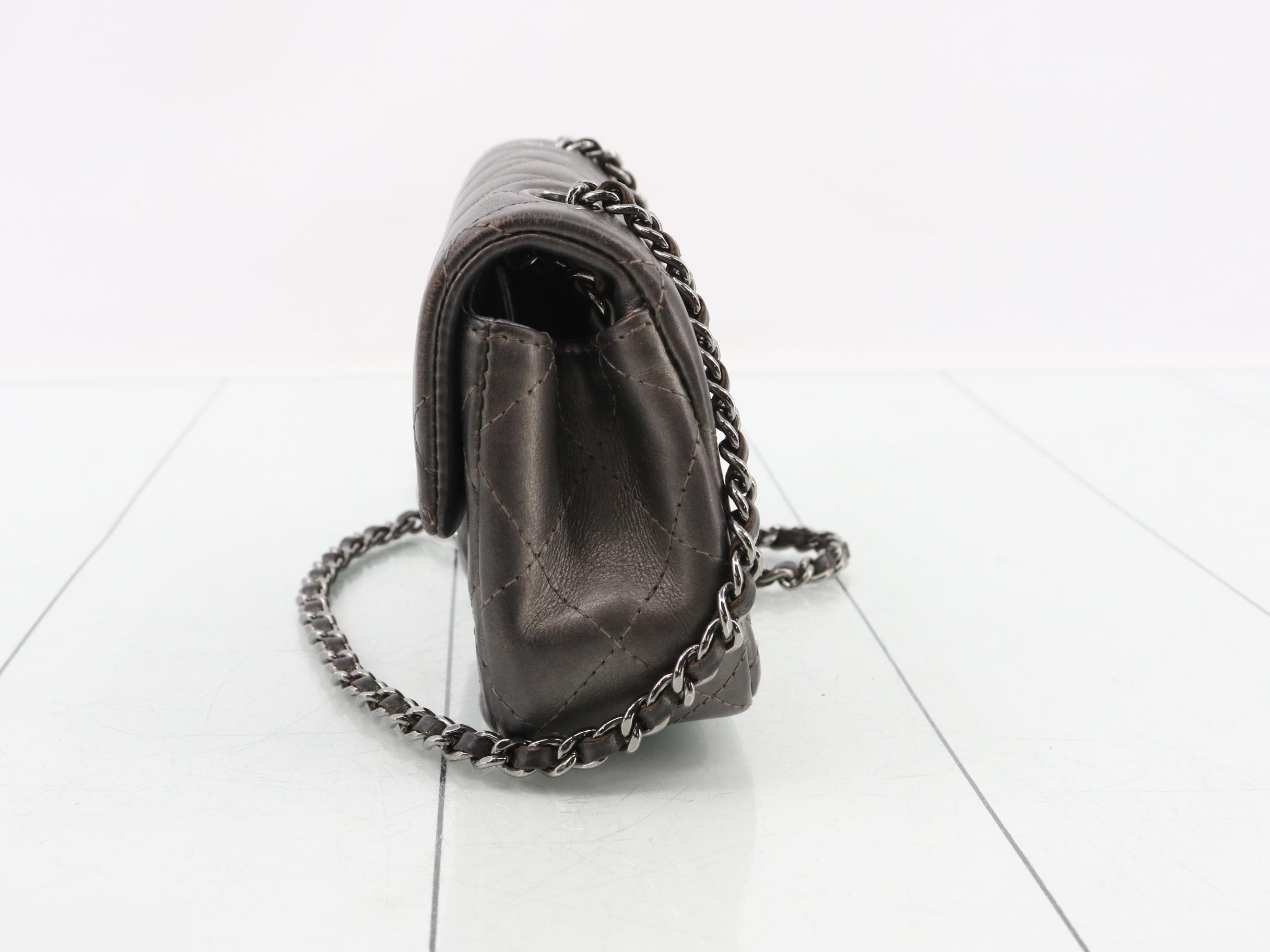 Matelassé Chain Shoulder Bag — view 3