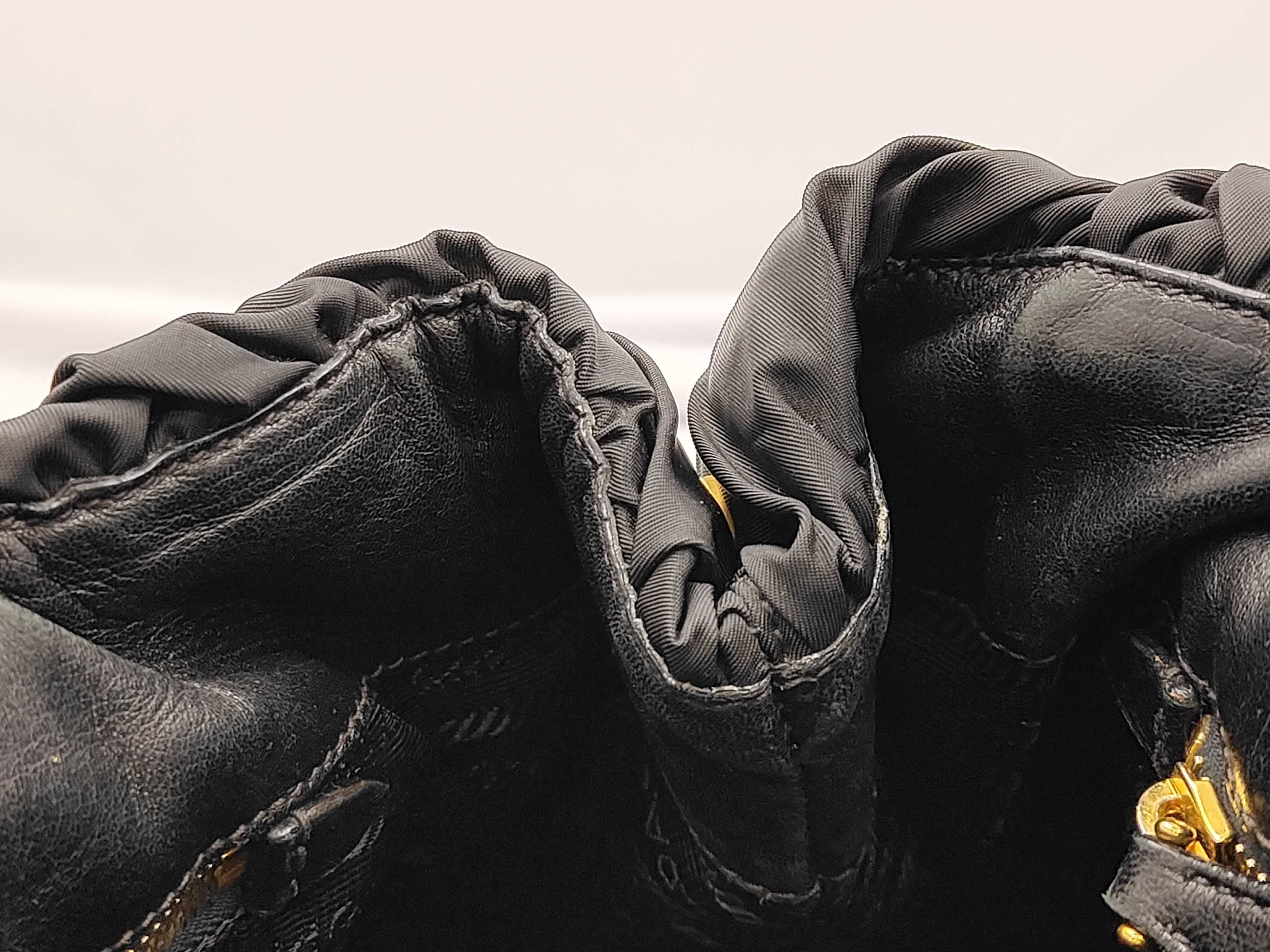 Black Pleated Tote Bag Handbag — view 8