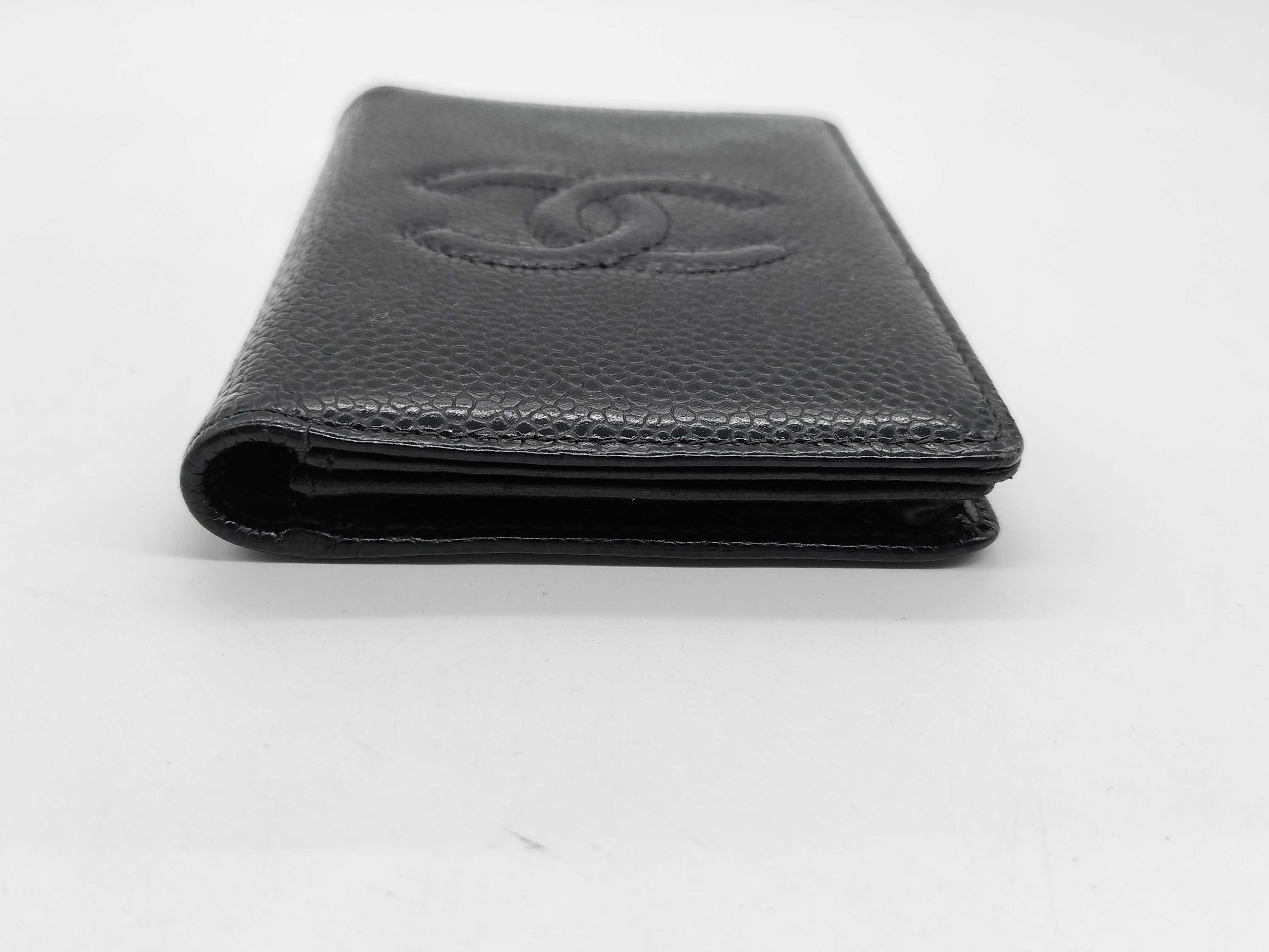 Caviar Skin Coco Mark Card Case (Card Case, Pass Case, Business Card Holder) — view 4