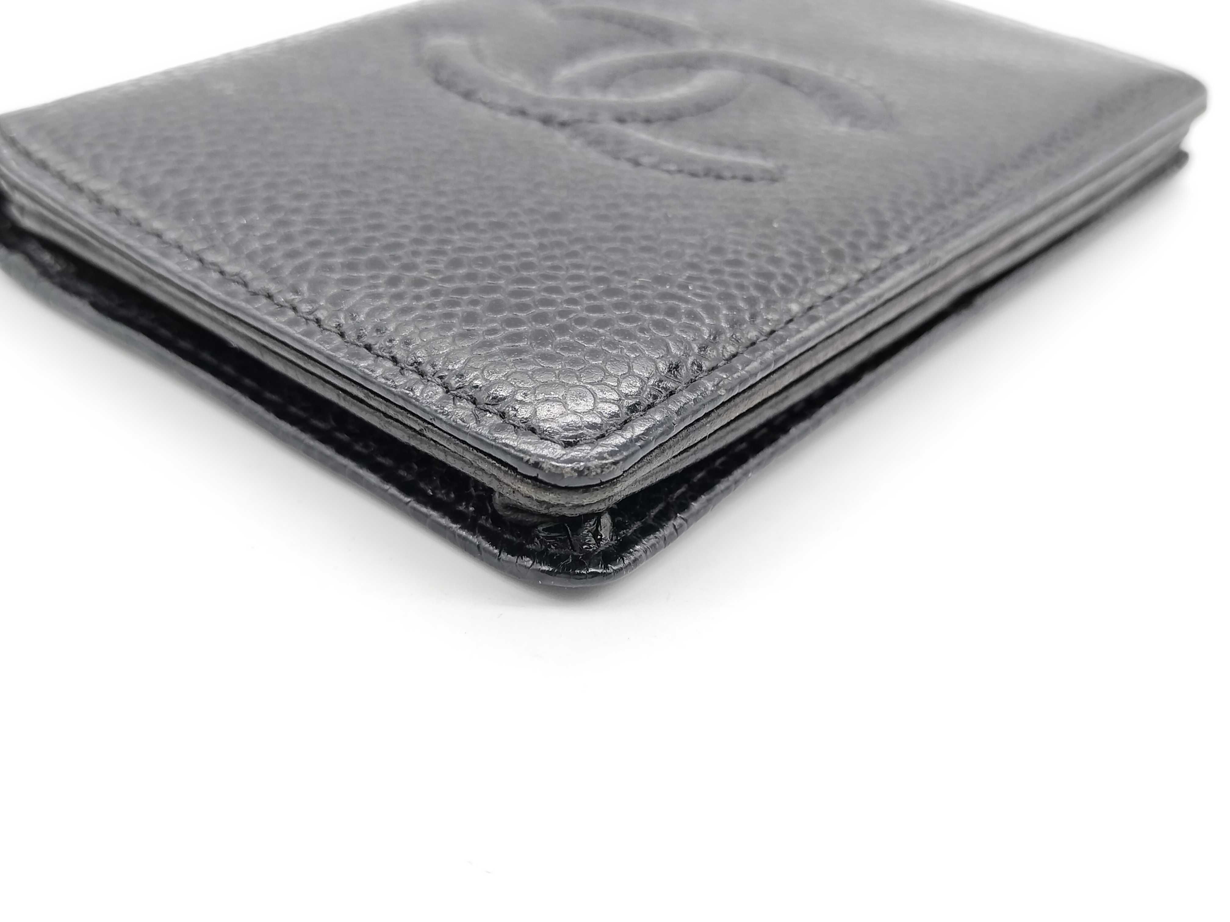 Caviar Skin Coco Mark Card Case (Card Case, Pass Case, Business Card Holder) — view 5