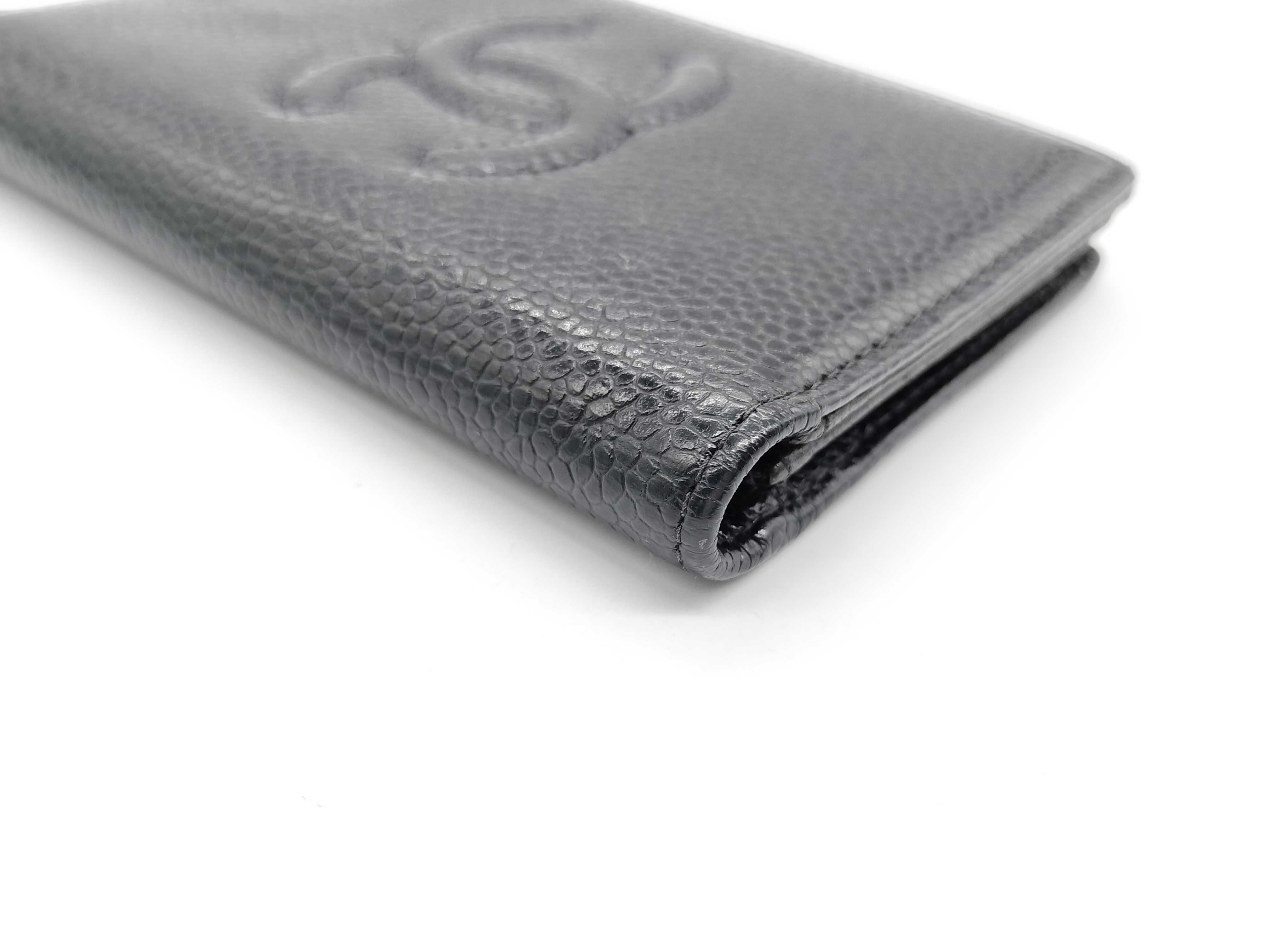 Caviar Skin Coco Mark Card Case (Card Case, Pass Case, Business Card Holder) — view 6
