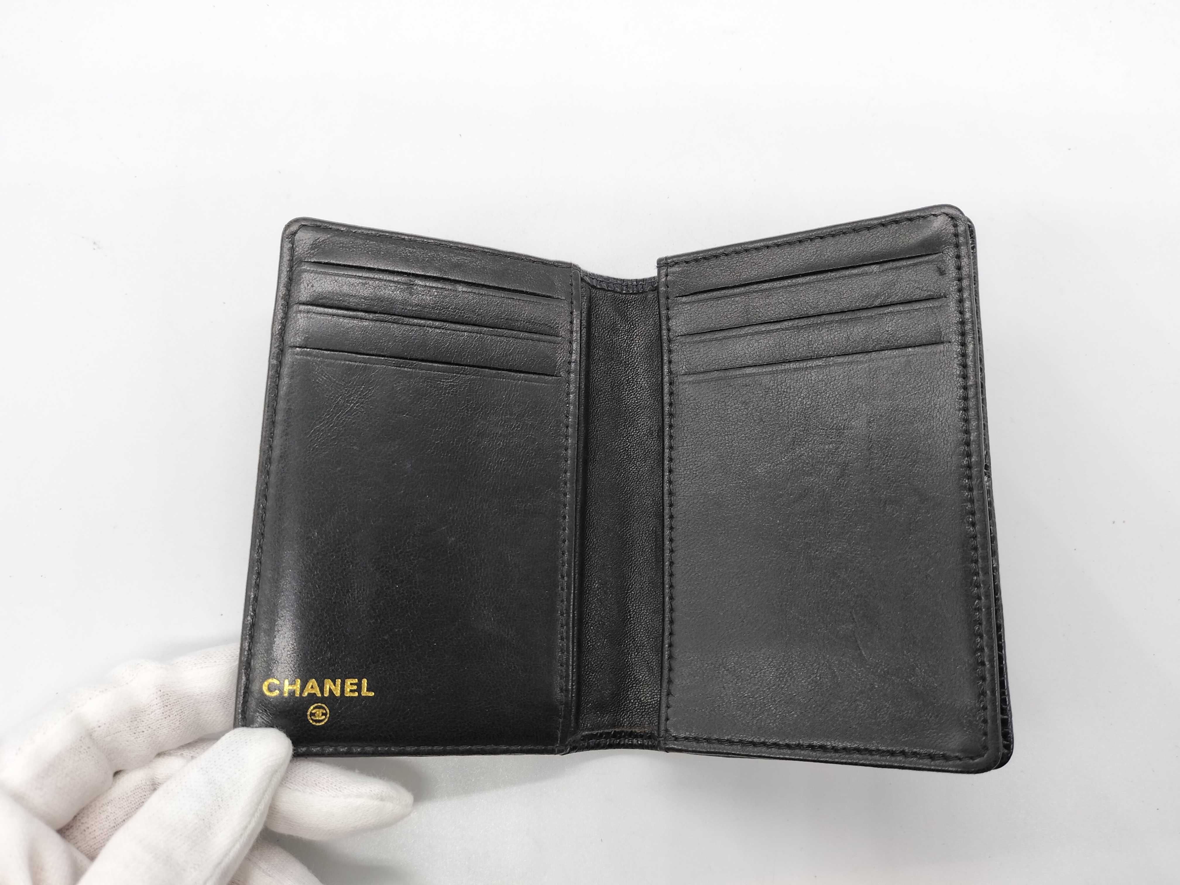 Caviar Skin Coco Mark Card Case (Card Case, Pass Case, Business Card Holder) — view 7
