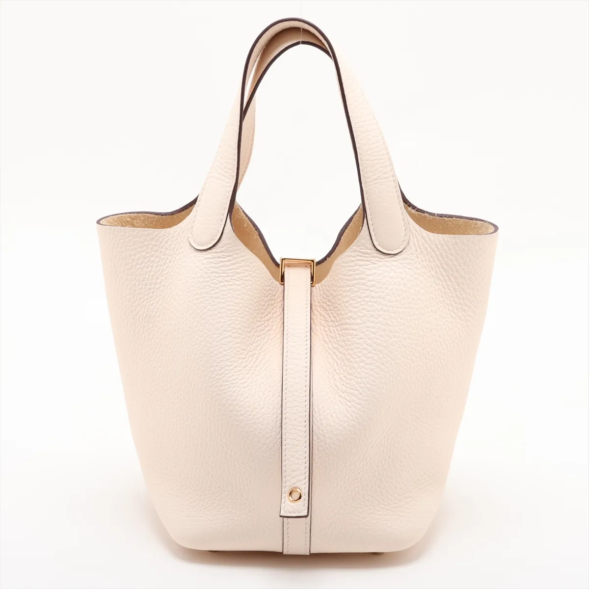 Picotin Lock 18 PM, Taurillon Clemence leather, Nata leather, silver hardware, W: 2024
