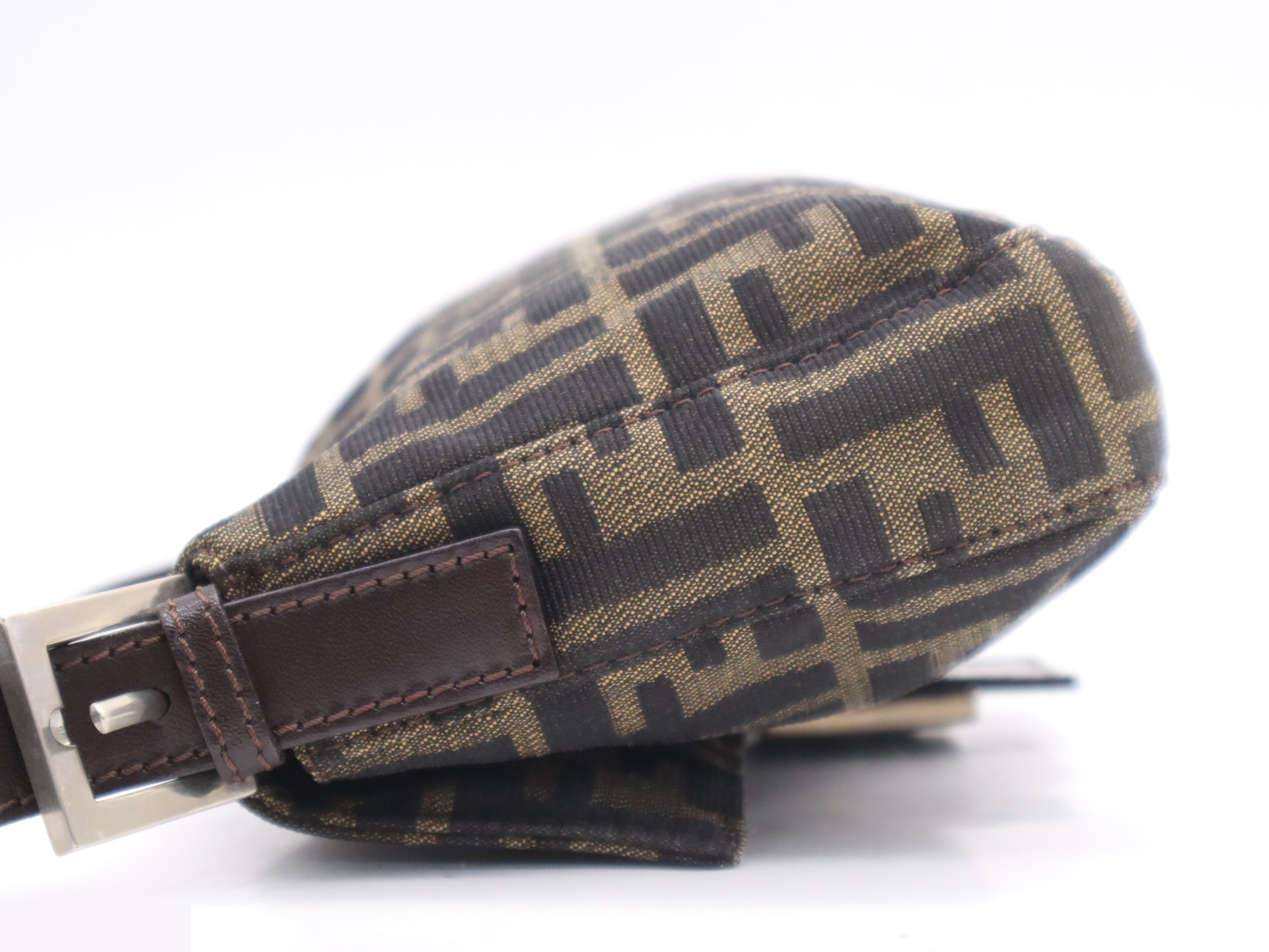 Canvas Zucca Mamma Bucket Brown SV hardware — view 3
