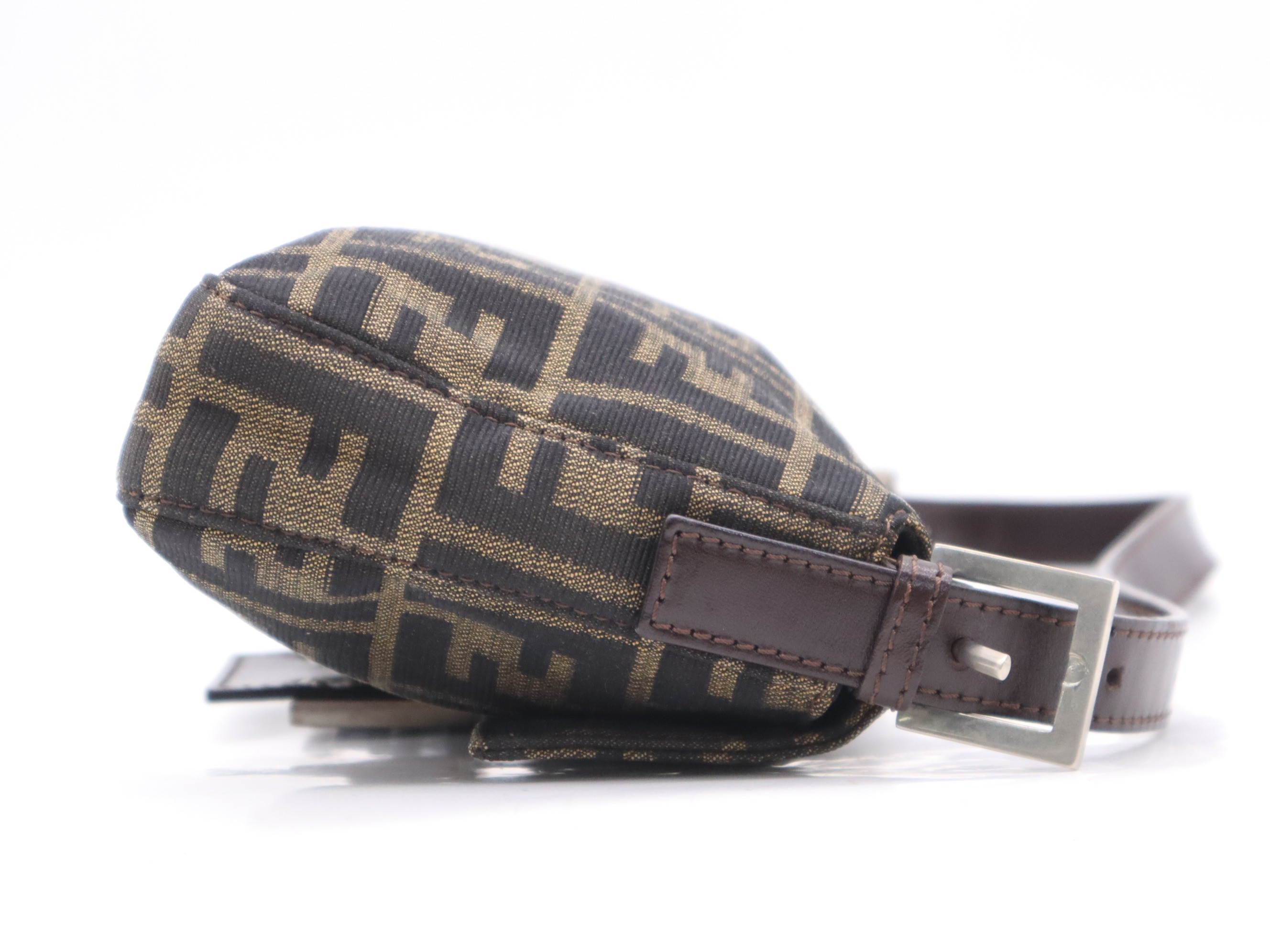 Canvas Zucca Mamma Bucket Brown SV hardware — view 5
