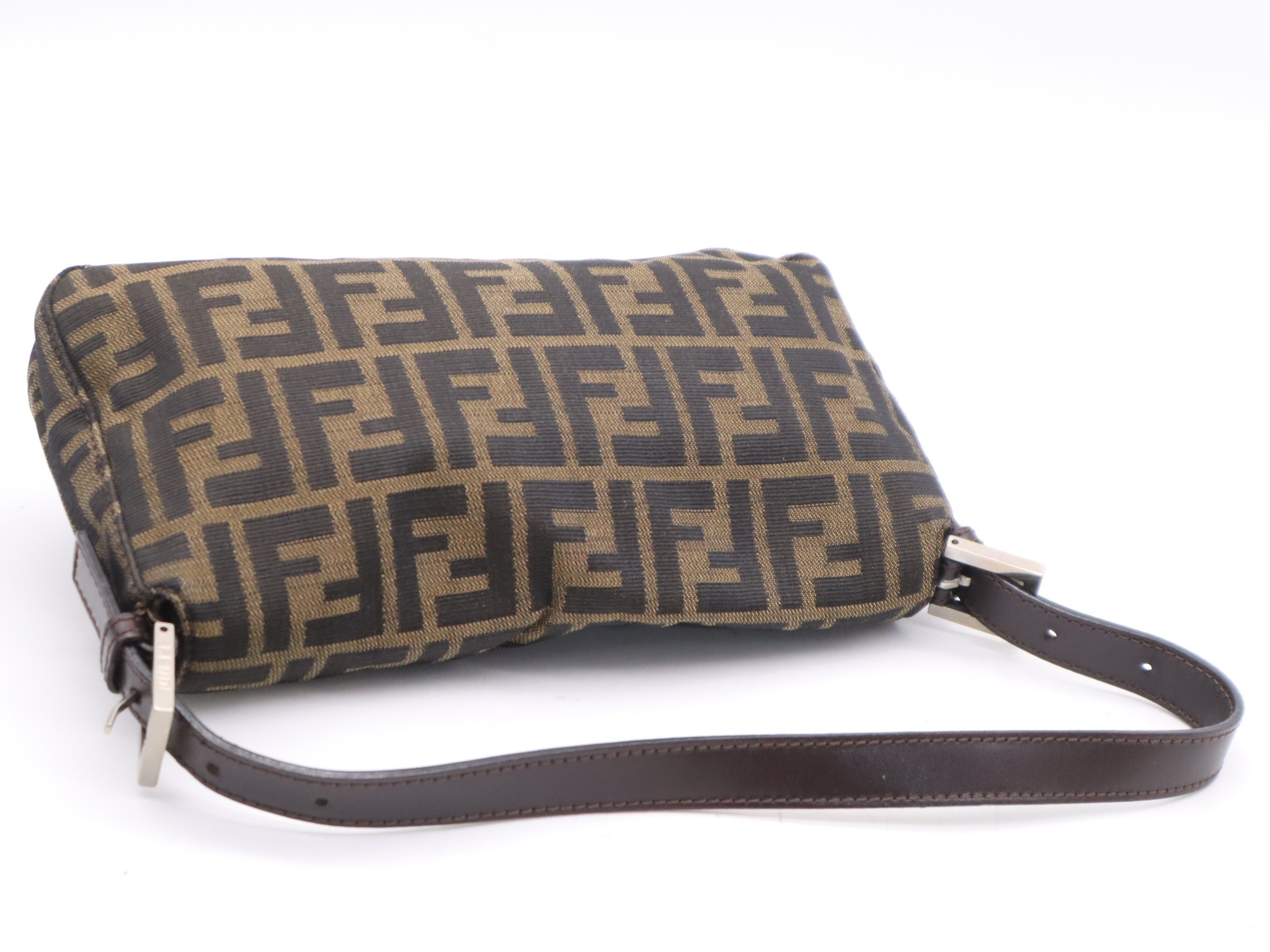 Canvas Zucca Mamma Bucket Brown SV hardware — view 6