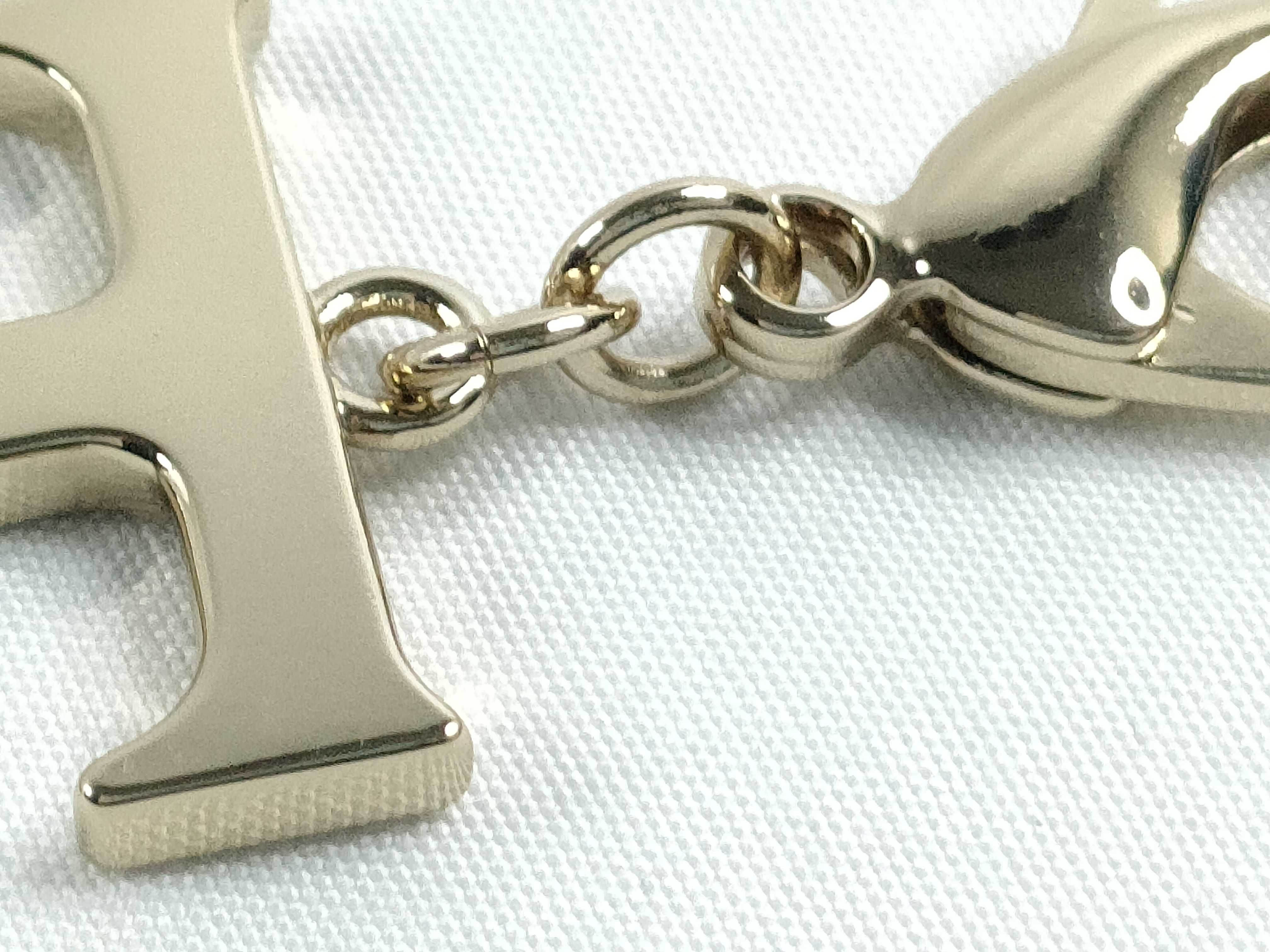 Roman Letter Charm "T" with Tag and Dust Bag — view 6