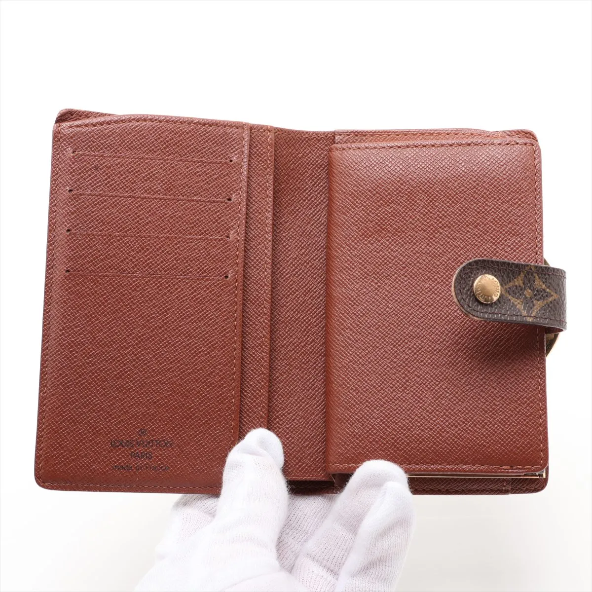 Monogram Portefeuille Viennois M61674 TH1014 Brown Compact Wallet — view 3