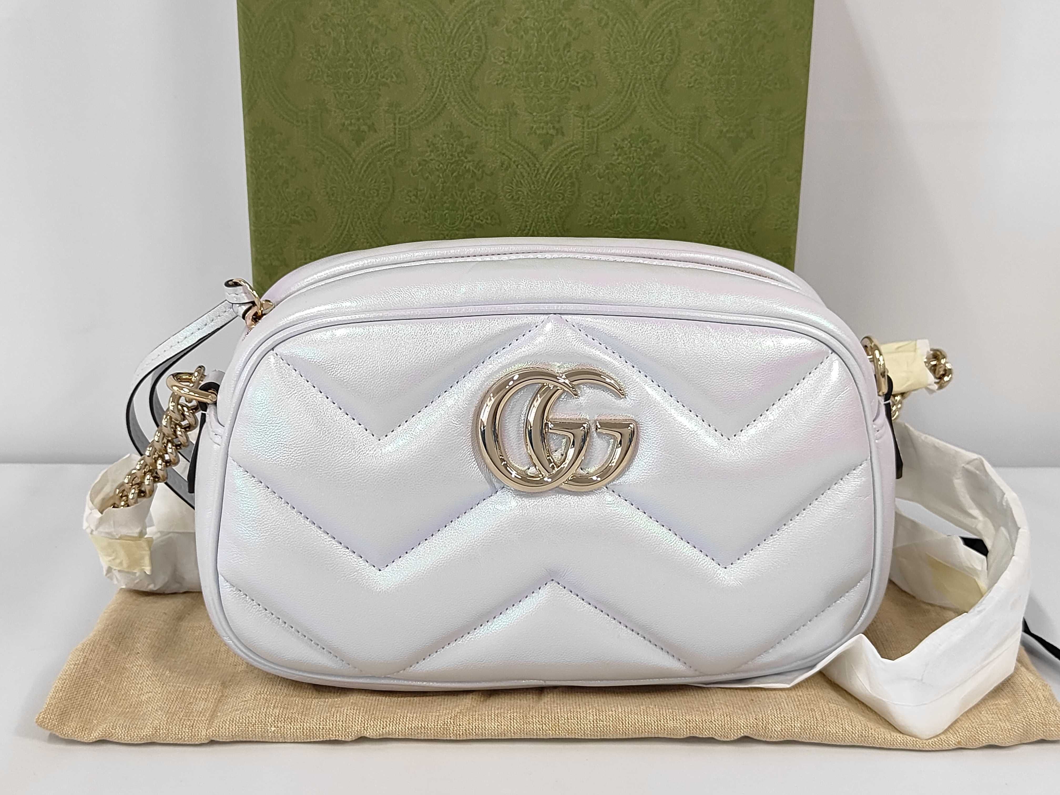 Marmont Chain Shoulder Bag, Aurora