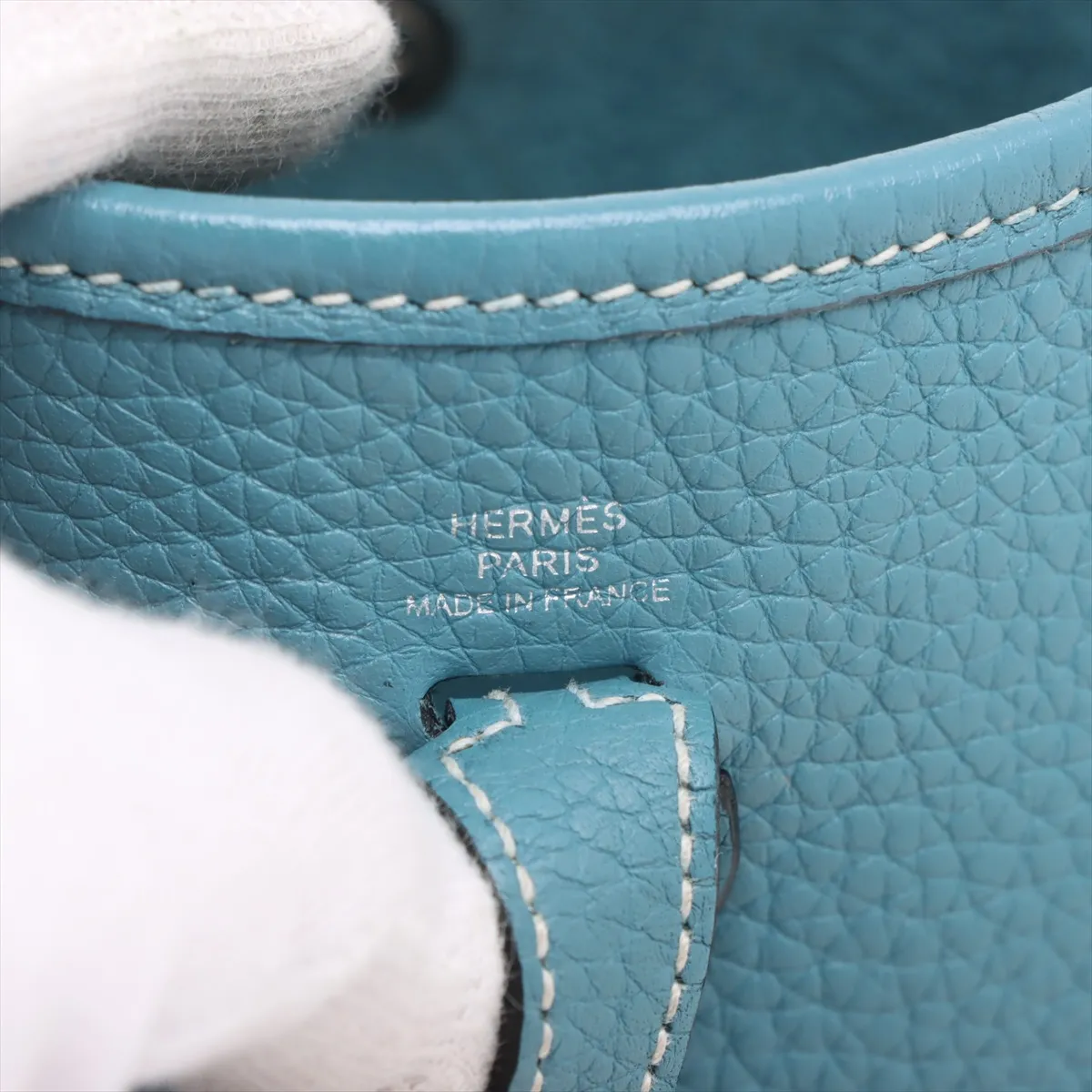 Evelyne 16 TPM Taurillon Clemence New Blue Jean Silver Hardware W:2024 — view 7