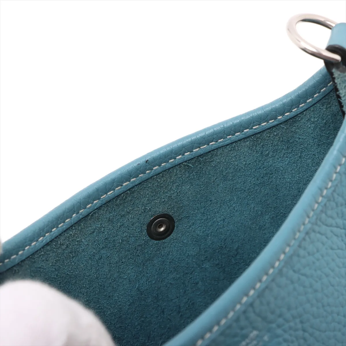 Evelyne 16 TPM Taurillon Clemence New Blue Jean Silver Hardware W:2024 — view 10