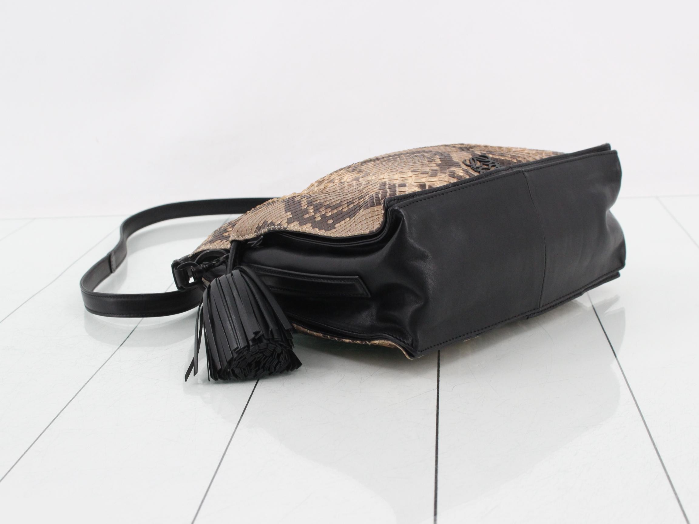 Flamenco python shoulder bag — view 5