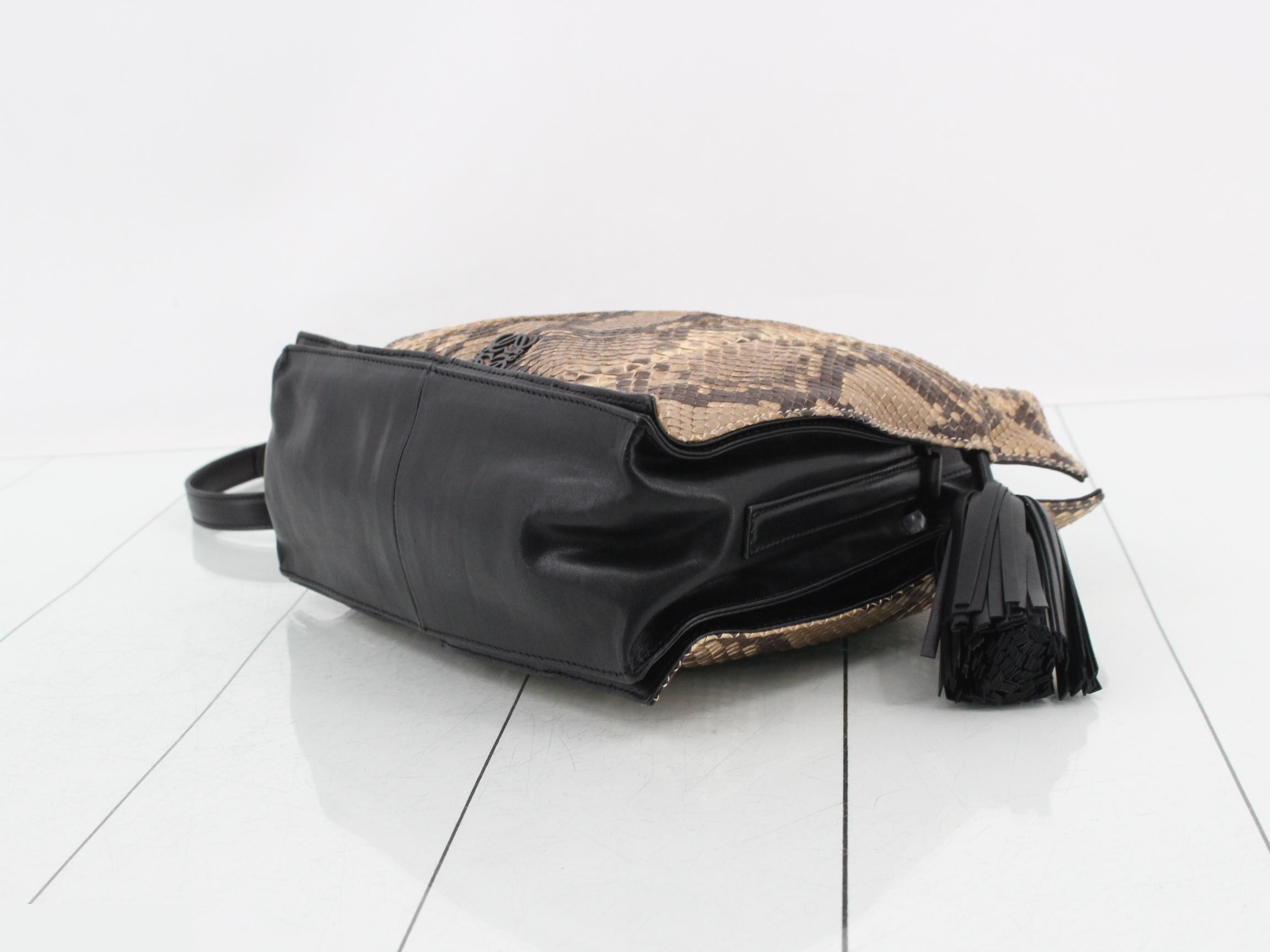 Flamenco python shoulder bag — view 6