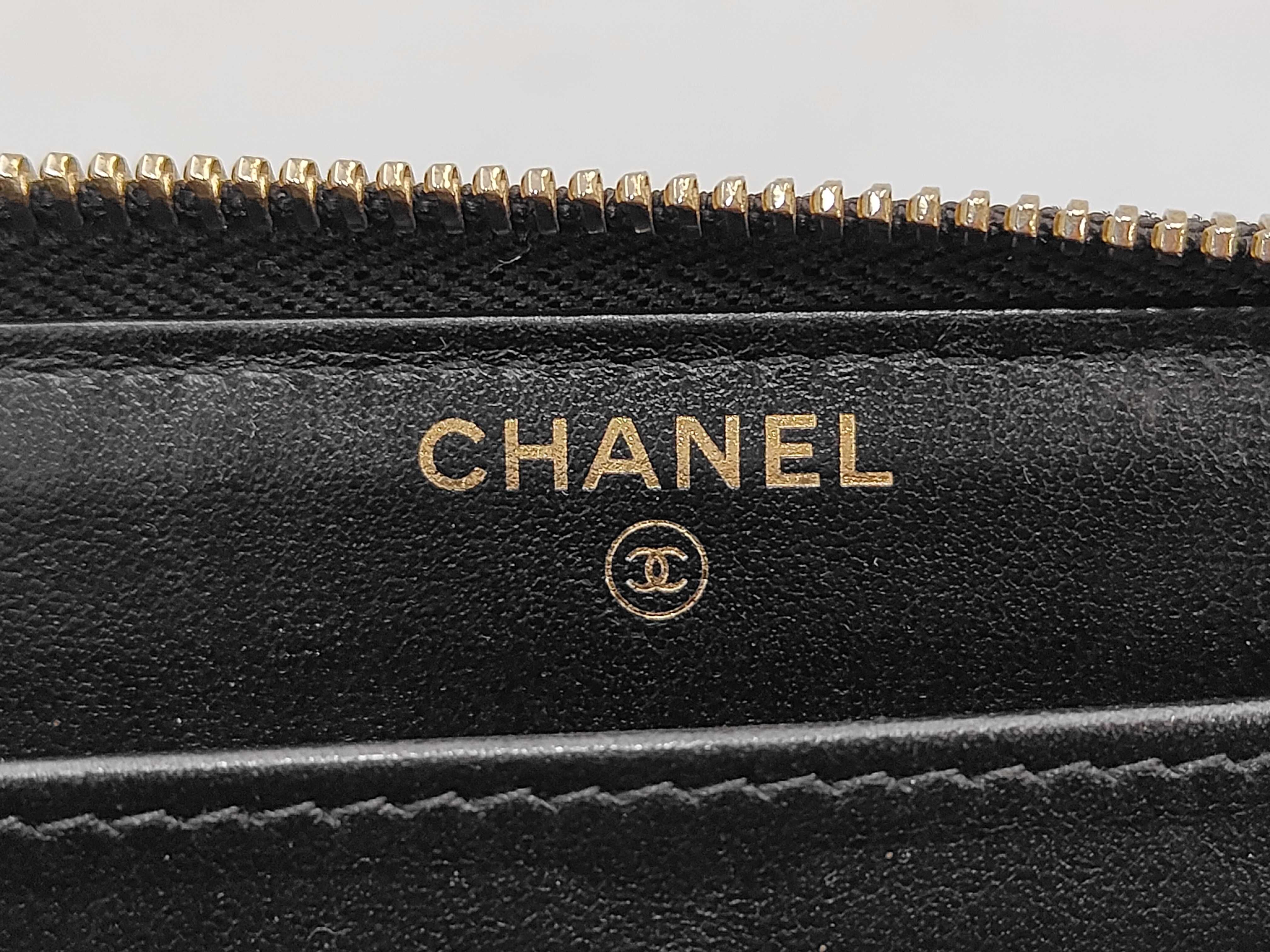 Camellia Long Wallet, Black, Serial Number 26-something, with original sticker. — view 6