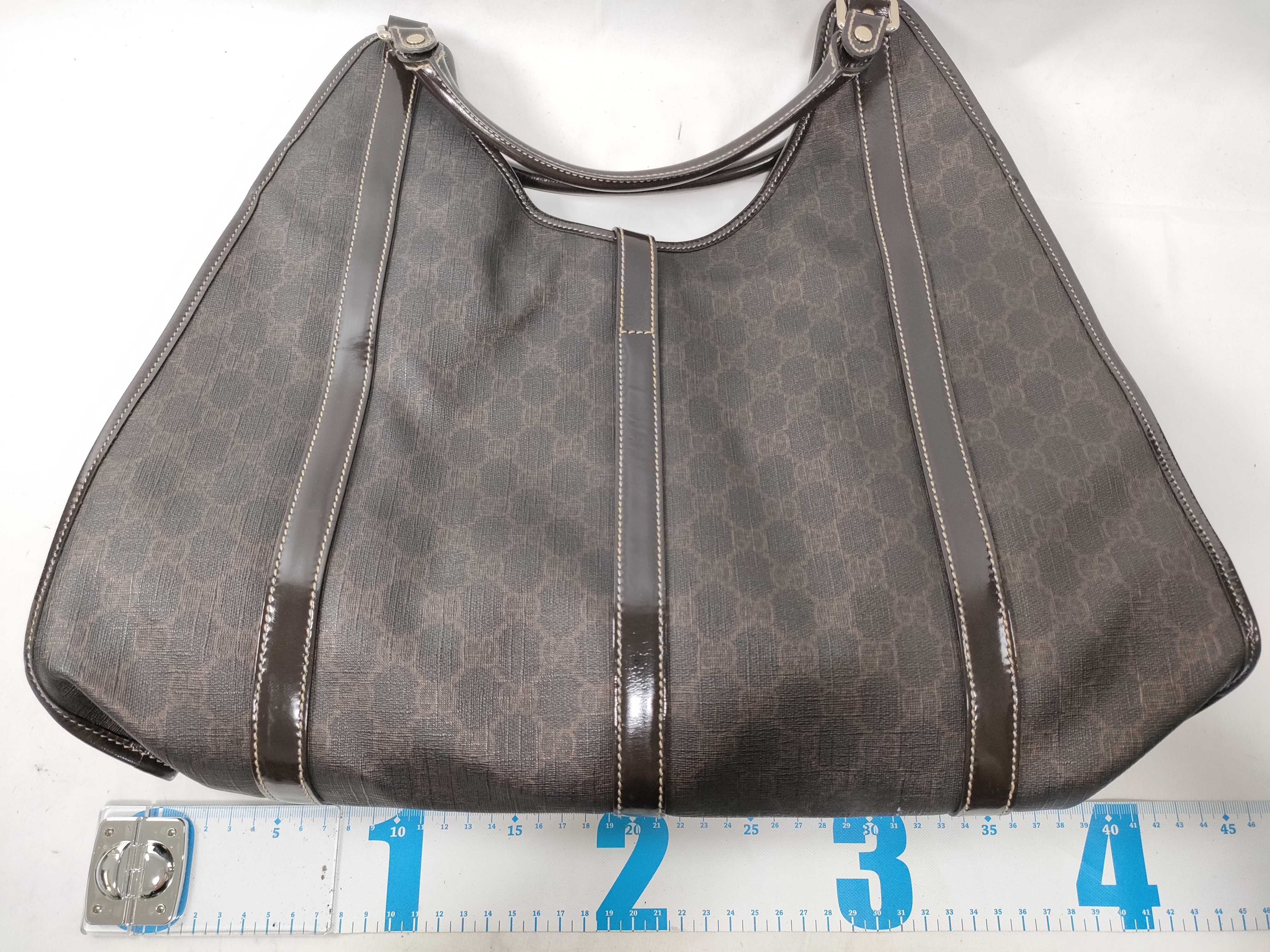 Black and Brown GG Monogram Jackie Shoulder Bag (Handbag) — view 2
